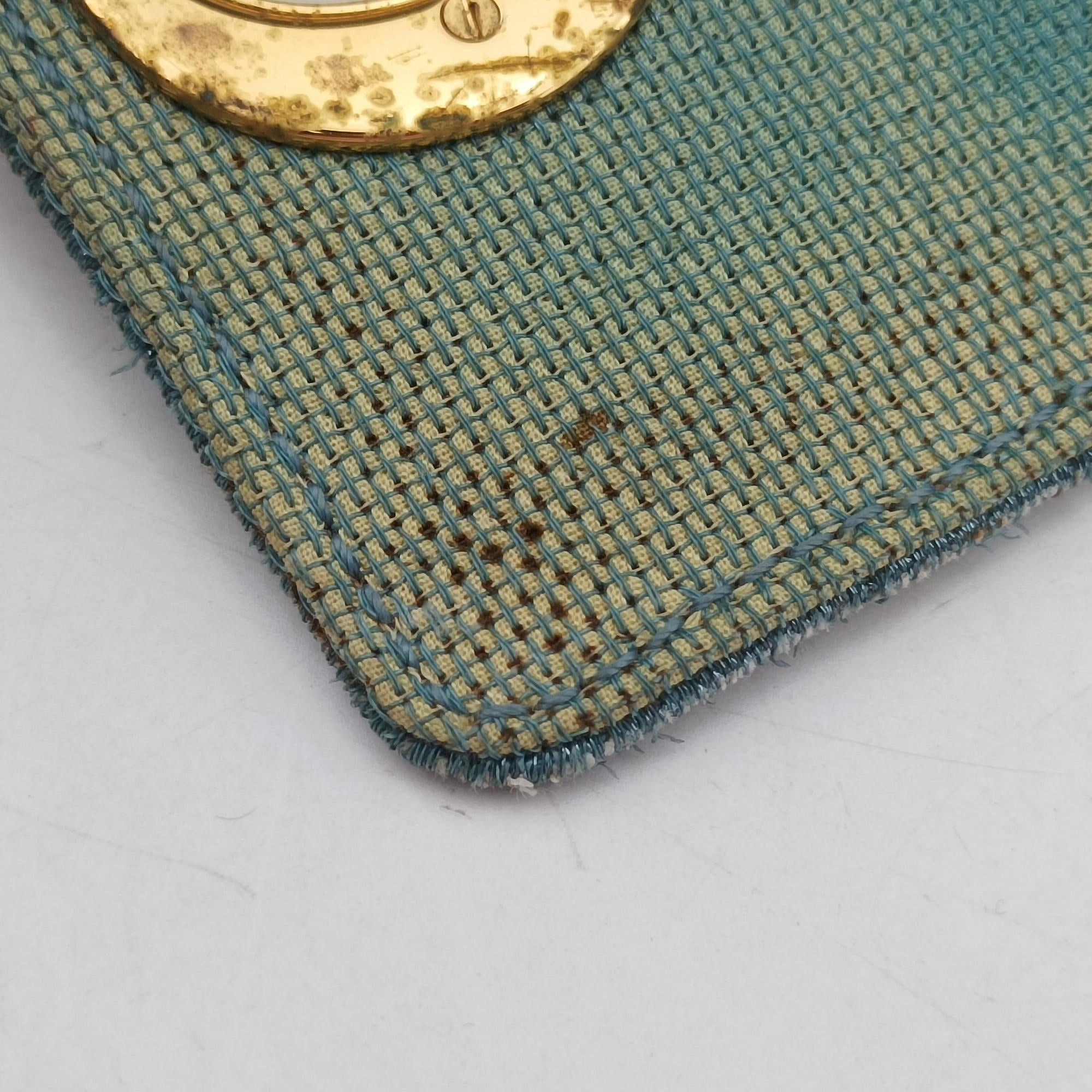Pre-owned Christian Dior Caro Strass Micro Blue Fabric × Strass  shoulderbag | stylenewstar