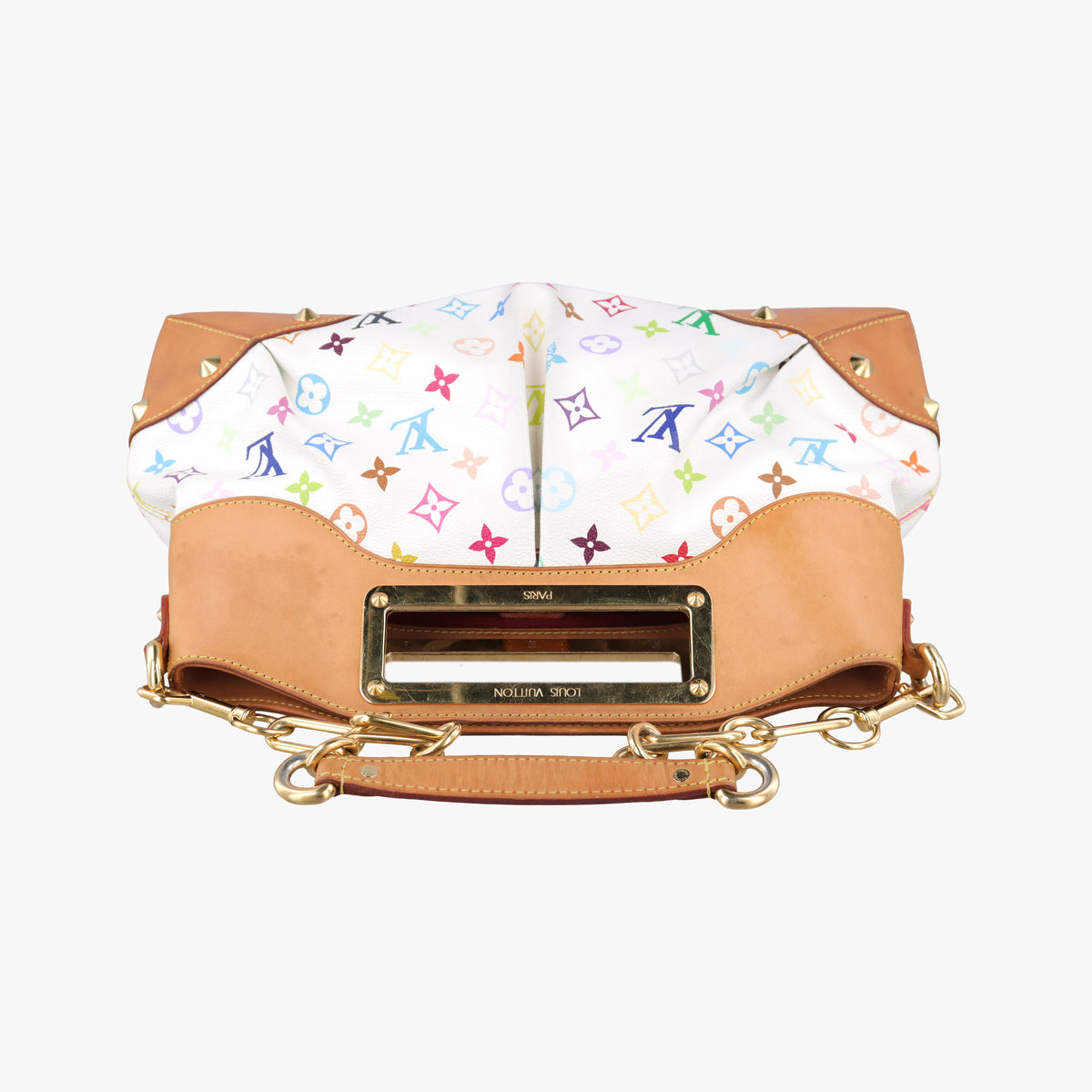 Vintage Louis Vuitton JUDY MM white Monogram Multicolor M40255 shoulderbag | stylenewstar