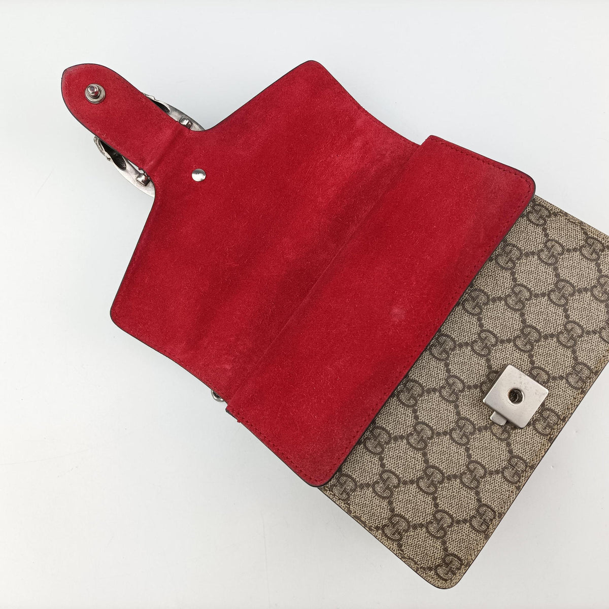 Vintage Gucci Dionysus beige×red PVC coated canvas × suede 421970 shoulderbag | stylenewstar