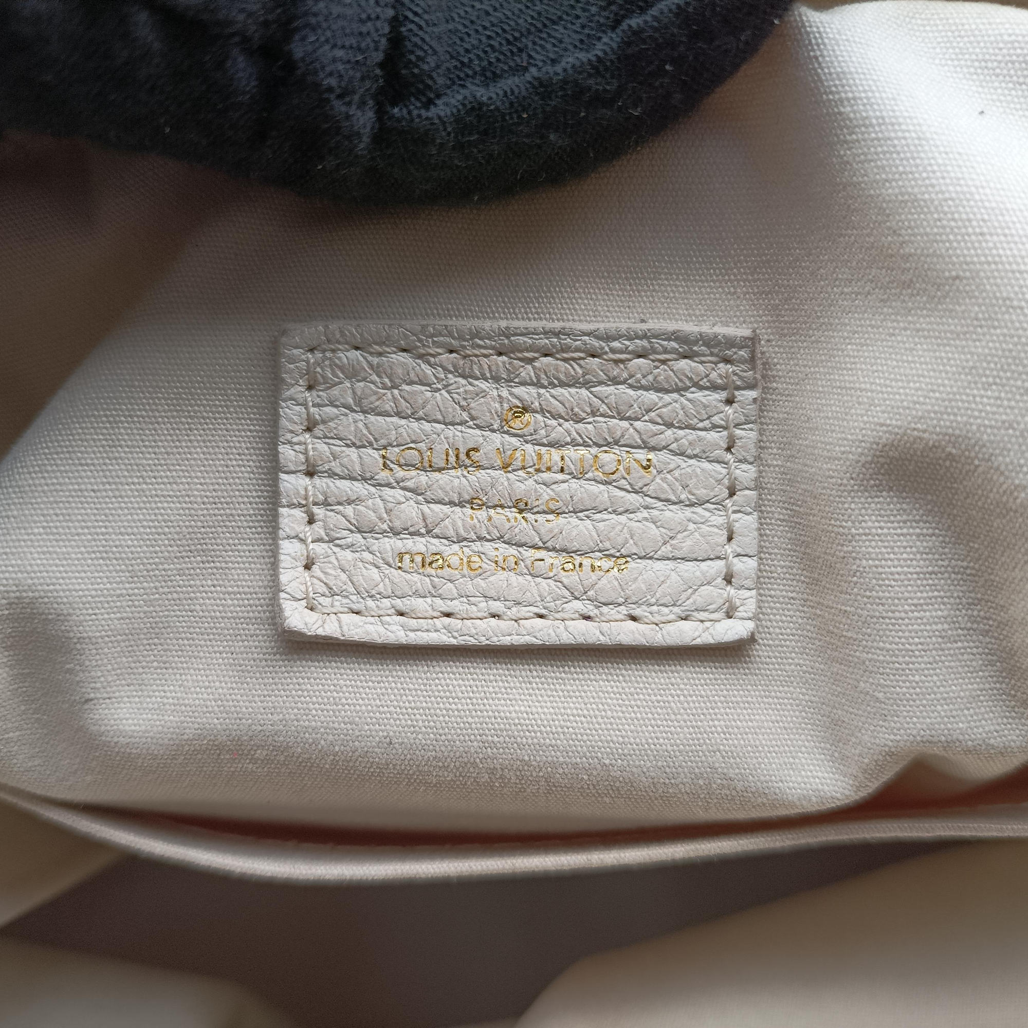 Pre-owned Louis Vuitton Marina GM Blanc Monogram Mini Lin Croisette M95492 shoulderbag | stylenewstar
