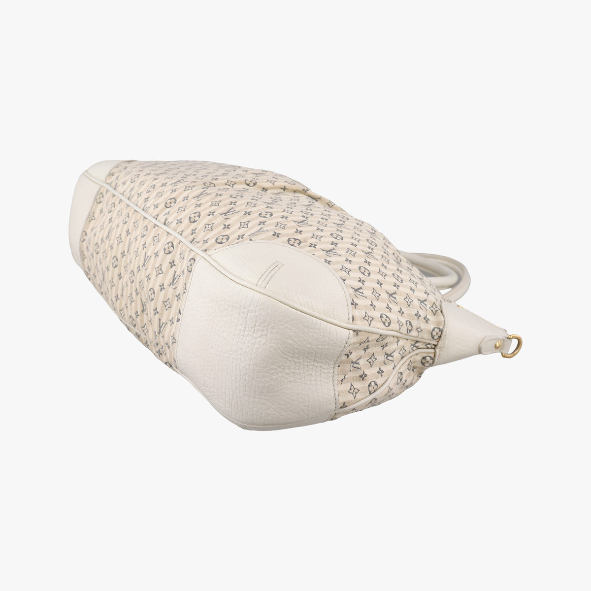 Pre-owned Louis Vuitton Marina GM Blanc Monogram Mini Lin Croisette M95492 shoulderbag | stylenewstar