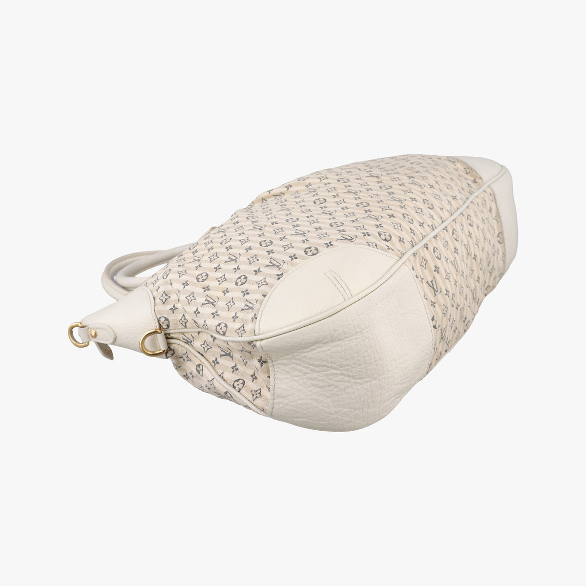 Pre-owned Louis Vuitton Marina GM Blanc Monogram Mini Lin Croisette M95492 shoulderbag | stylenewstar