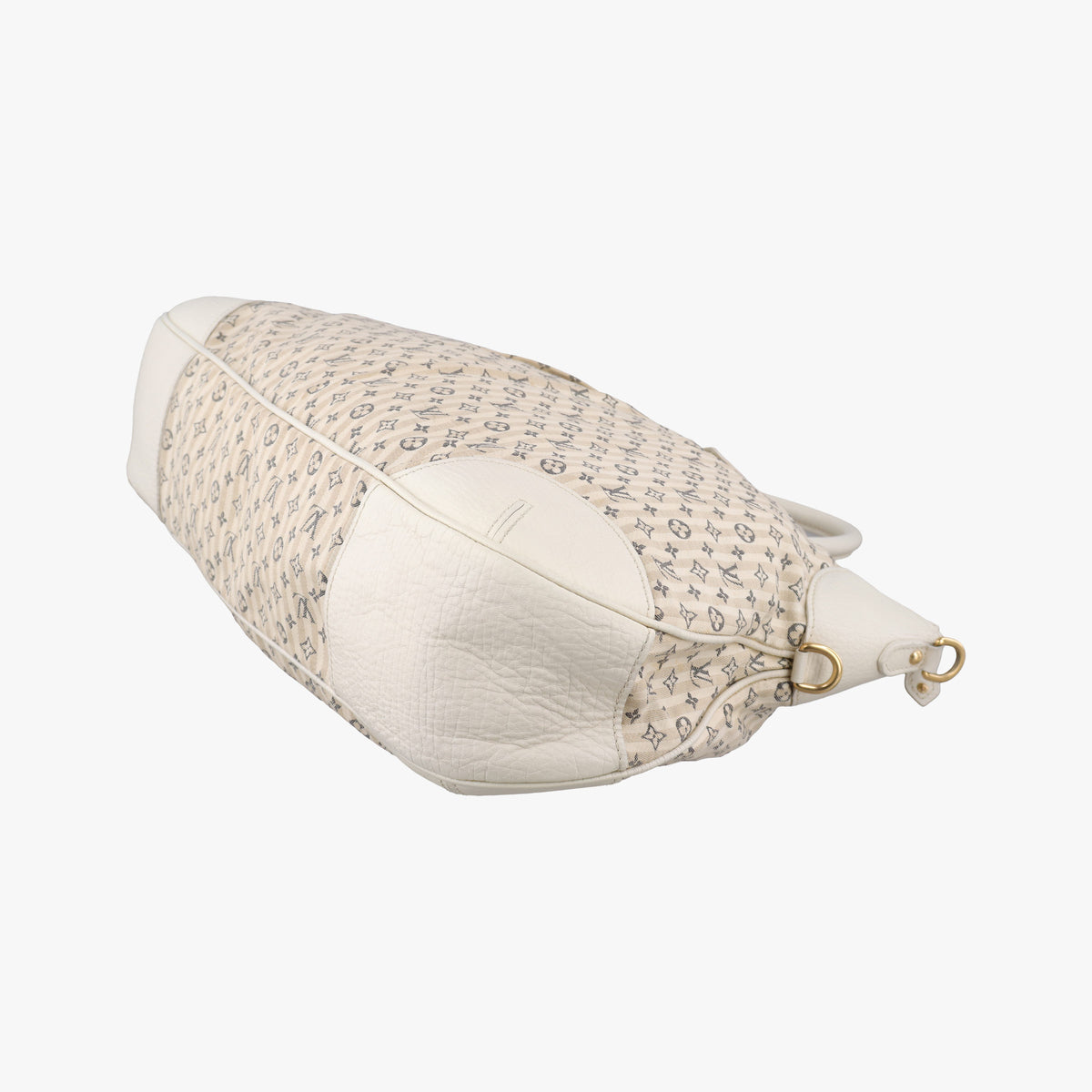 Pre-owned Louis Vuitton Marina GM Blanc Monogram Mini Lin Croisette M95492 shoulderbag | stylenewstar