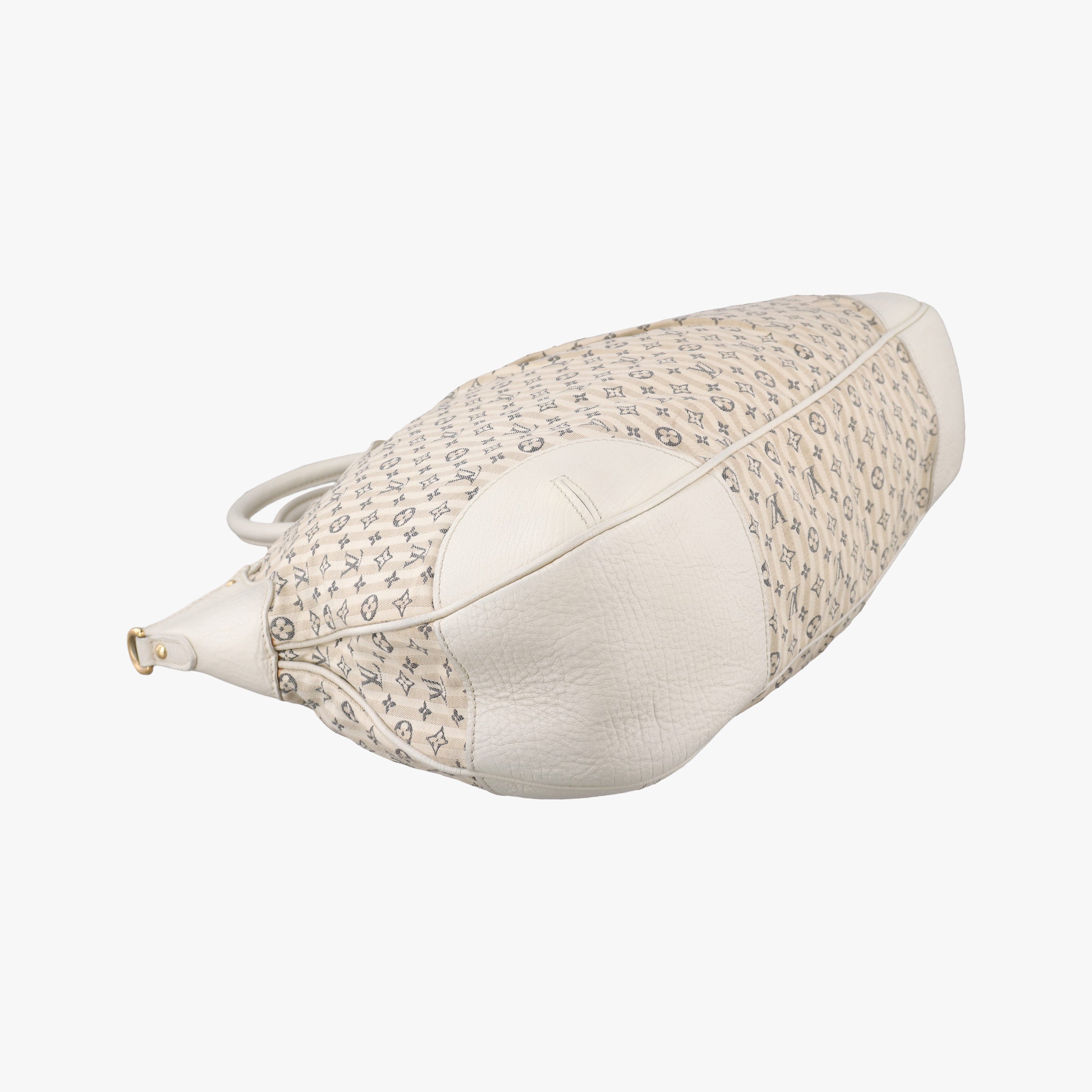 Pre-owned Louis Vuitton Marina GM Blanc Monogram Mini Lin Croisette M95492 shoulderbag | stylenewstar