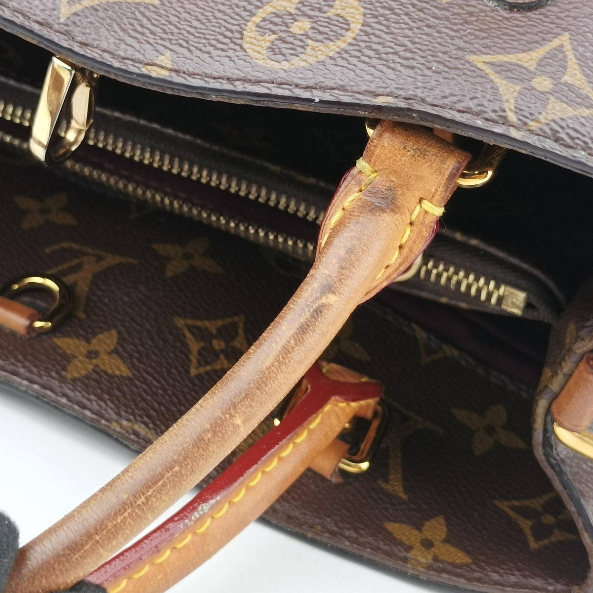 Secondhand Louis Vuitton MONTAIGNE MM Brown Monogram Canvas M41056 shoulderbag | stylenewstar
