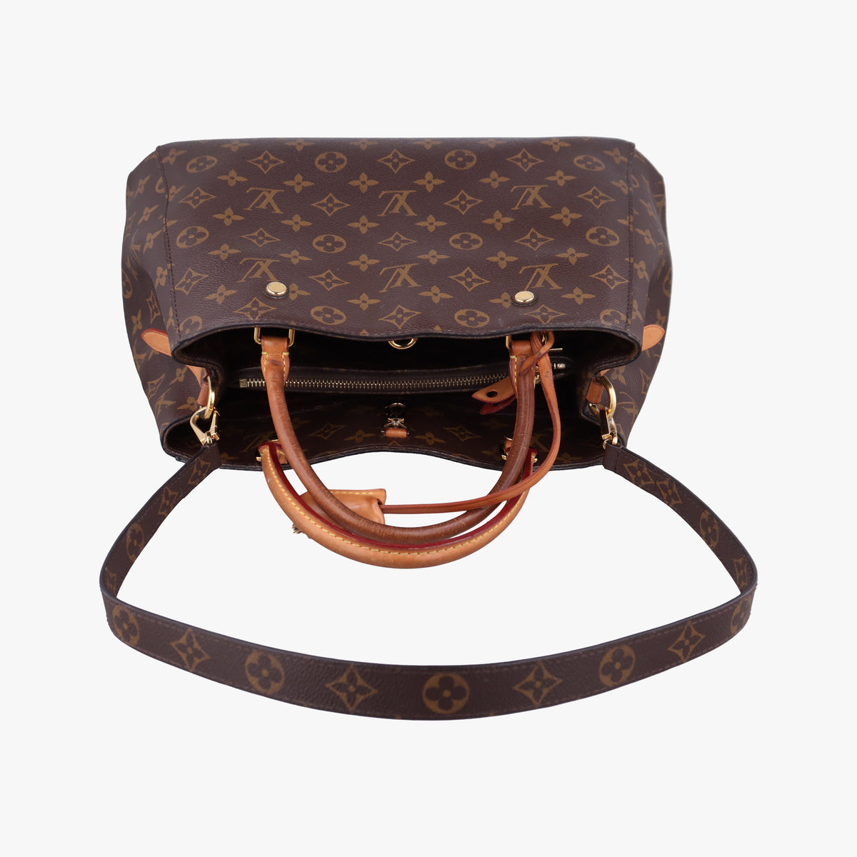 Secondhand Louis Vuitton MONTAIGNE MM Brown Monogram Canvas M41056 shoulderbag | stylenewstar