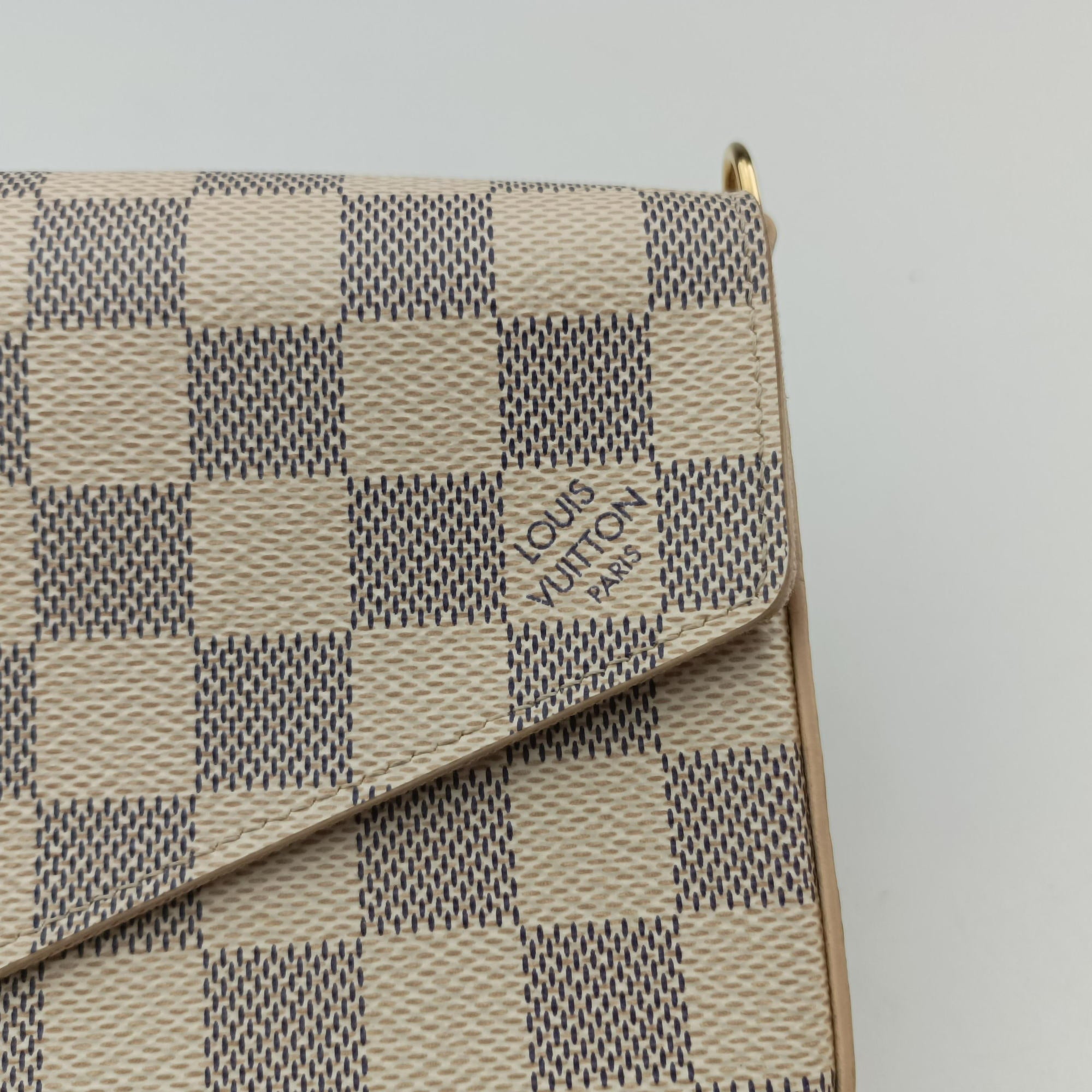 Pre-owned Louis Vuitton Pochette Felicie Azur Damier Canvas N63106 shoulderbag | stylenewstar