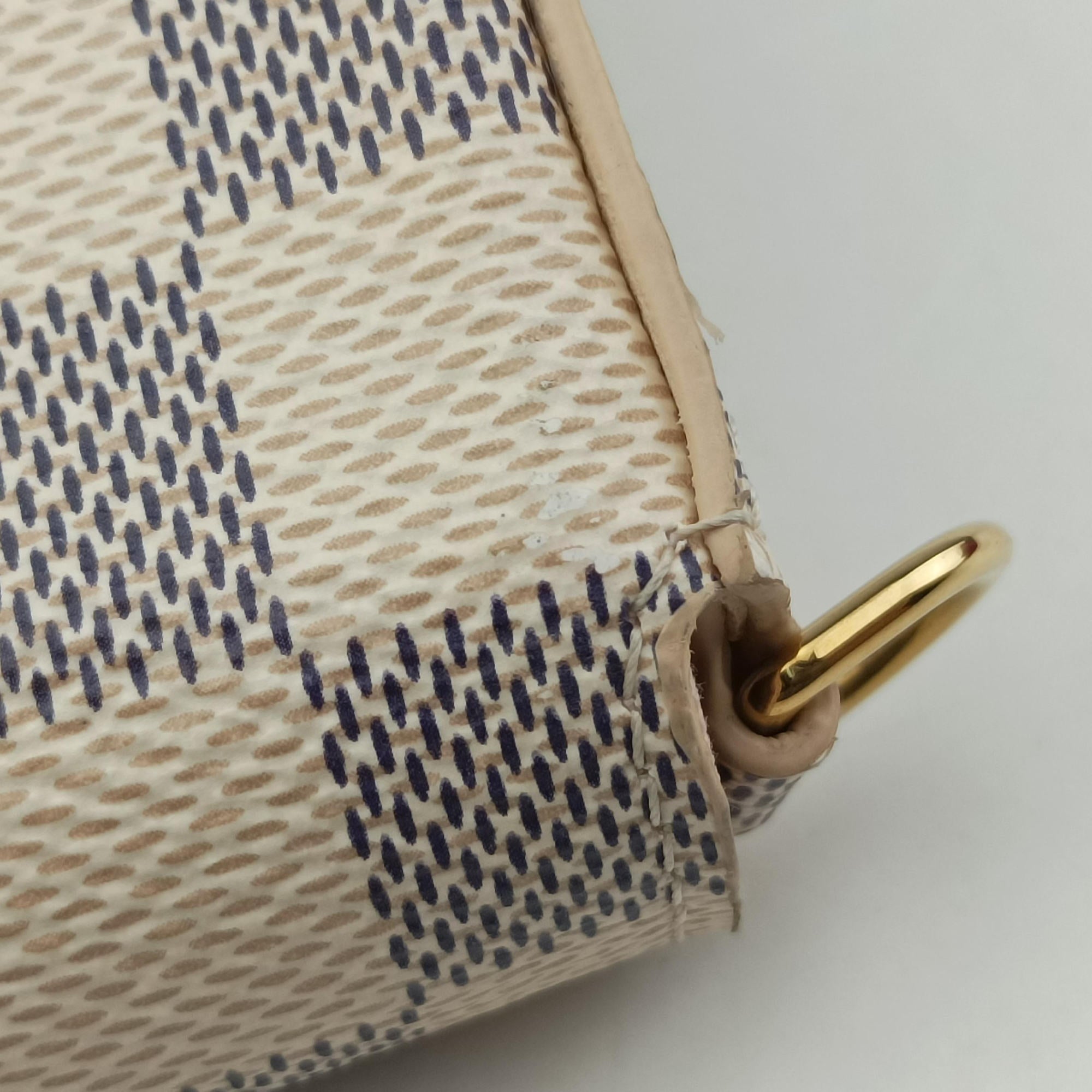 Pre-owned Louis Vuitton Pochette Felicie Azur Damier Canvas N63106 shoulderbag | stylenewstar
