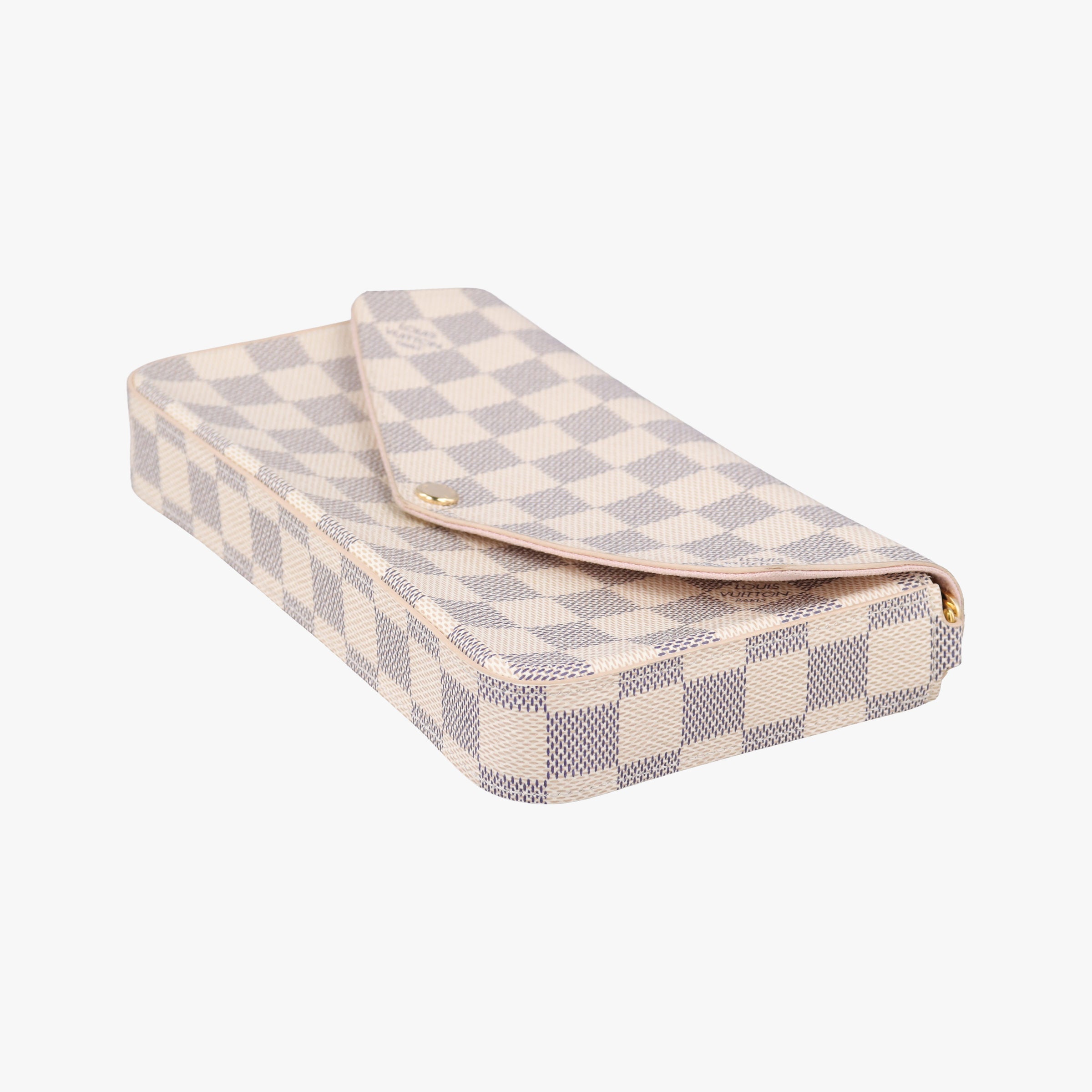 Pre-owned Louis Vuitton Pochette Felicie Azur Damier Canvas N63106 shoulderbag | stylenewstar