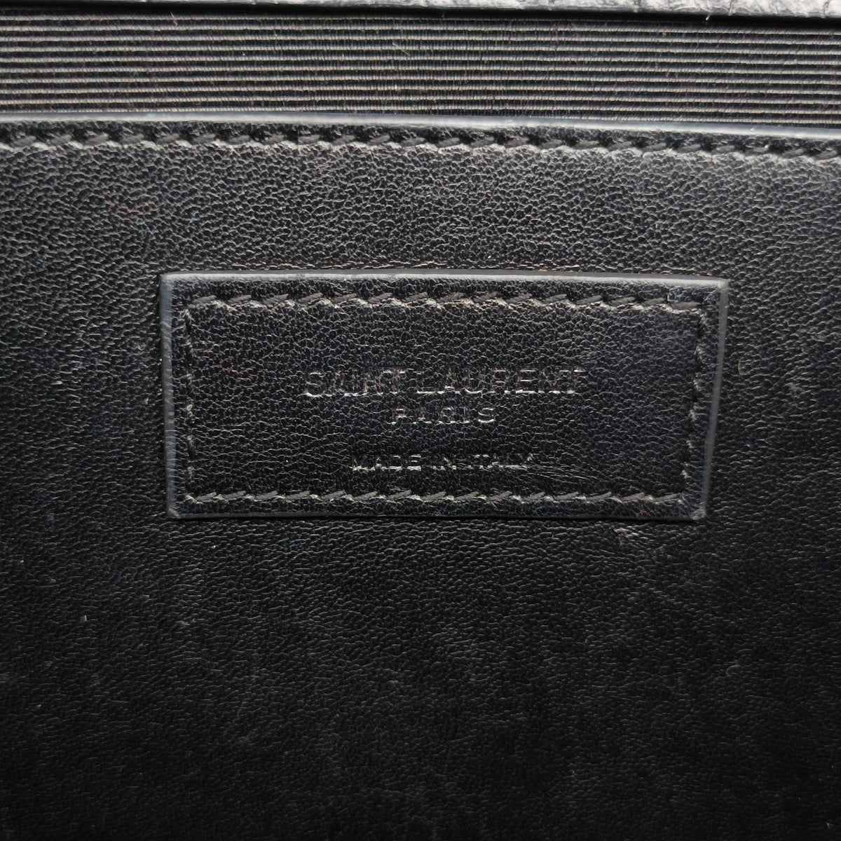 Pre-owned Yves Saint Laurent KATE Black Leather 474366 shoulderbag | stylenewstar