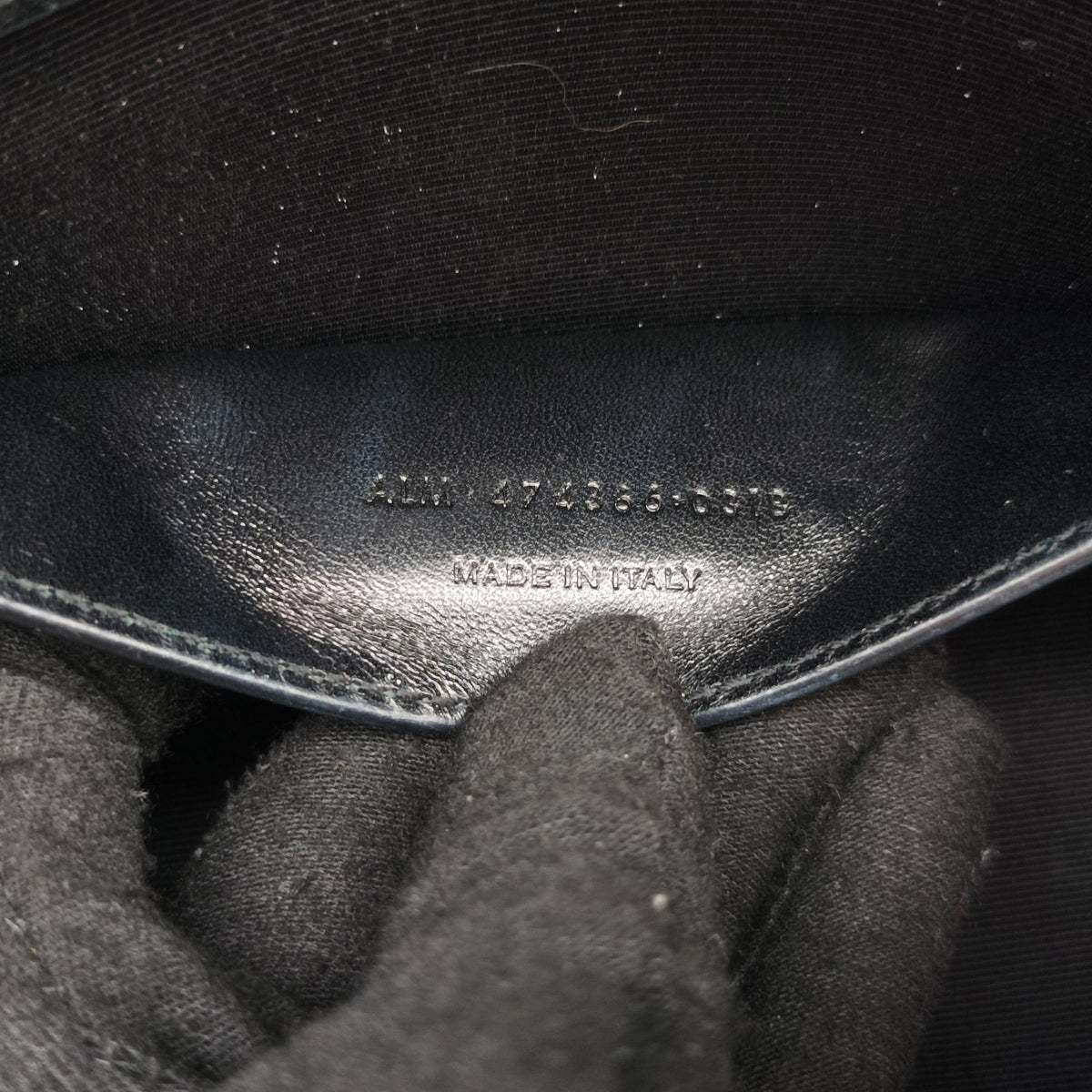 Pre-owned Yves Saint Laurent KATE Black Leather 474366 shoulderbag | stylenewstar