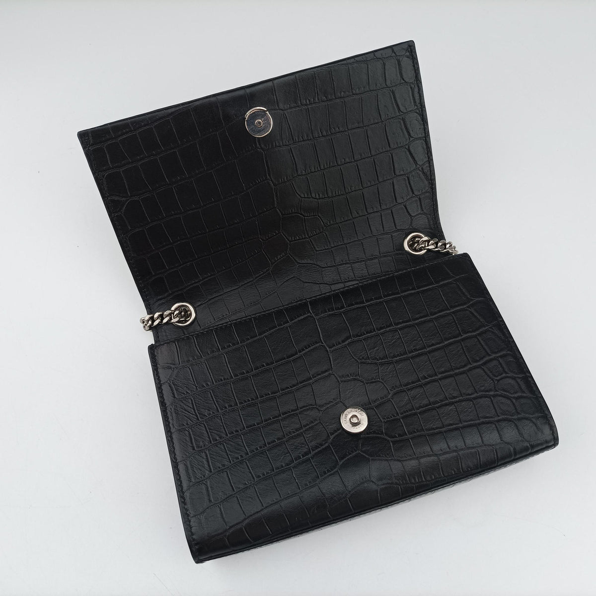 Pre-owned Yves Saint Laurent KATE Black Leather 474366 shoulderbag | stylenewstar