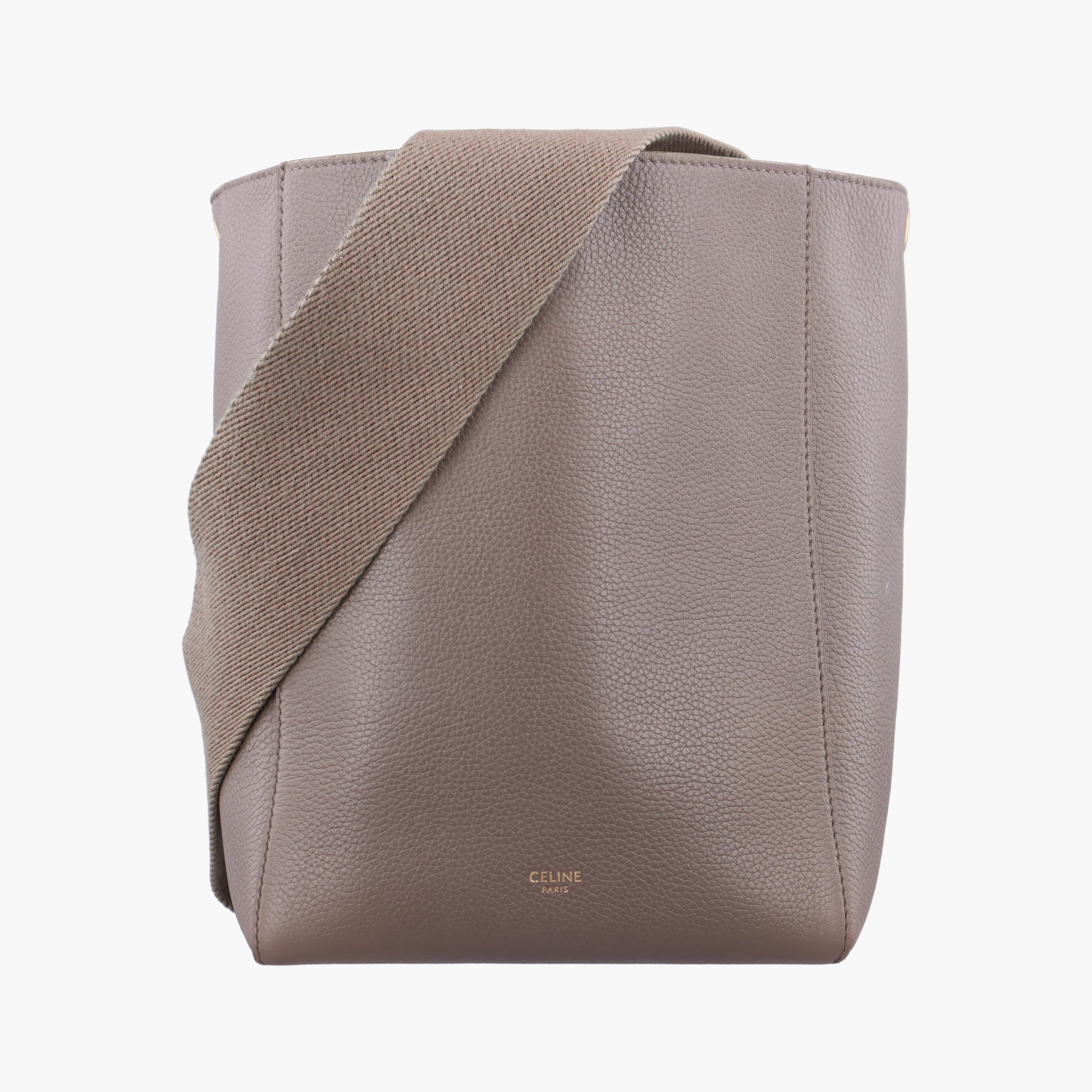 Secondhand Celine Sangle Bucket Small Brown Leather  shoulderbag | stylenewstar