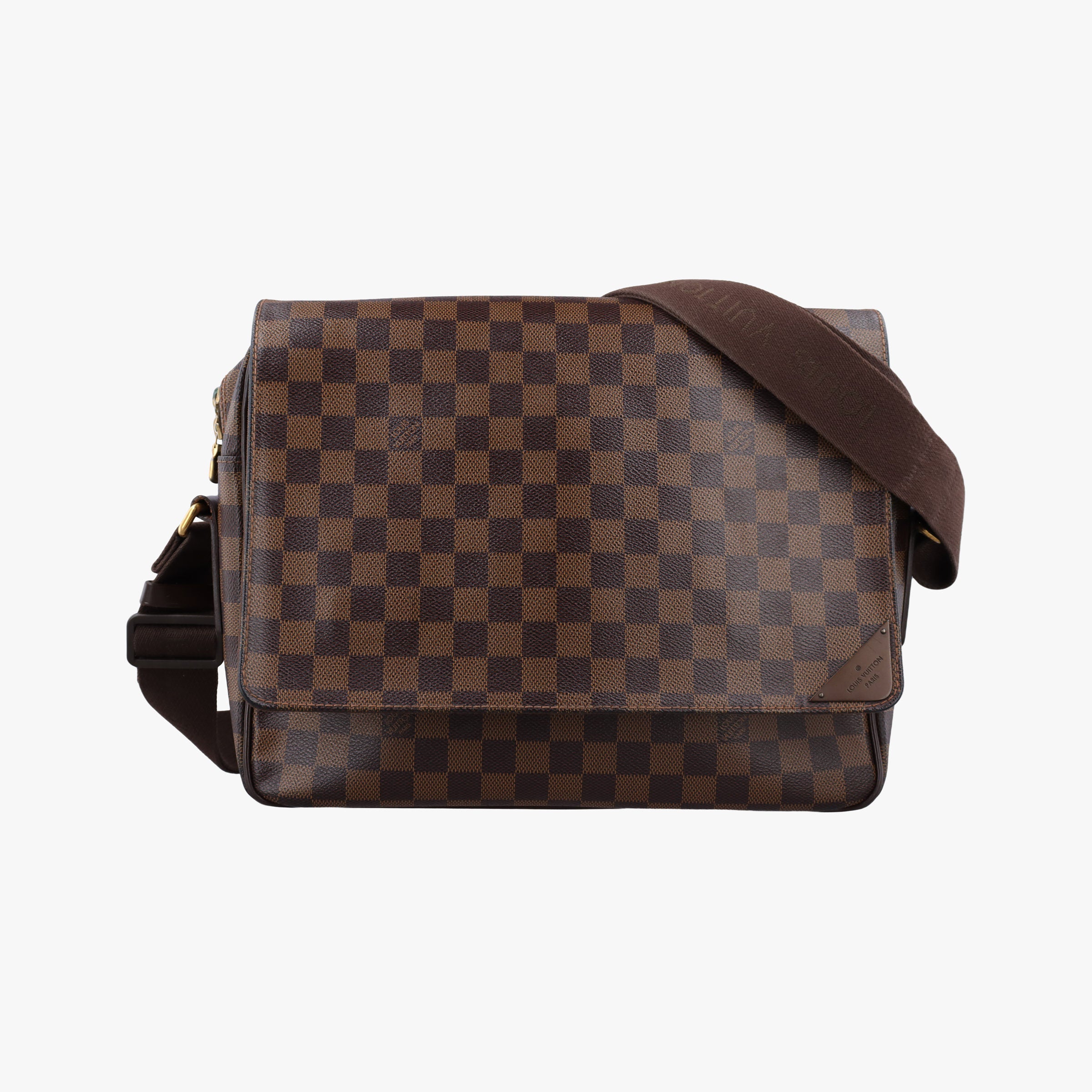 Pre-owned Louis Vuitton SHELTON MM EBENE Damier Canvas N41149 shoulderbag | stylenewstar