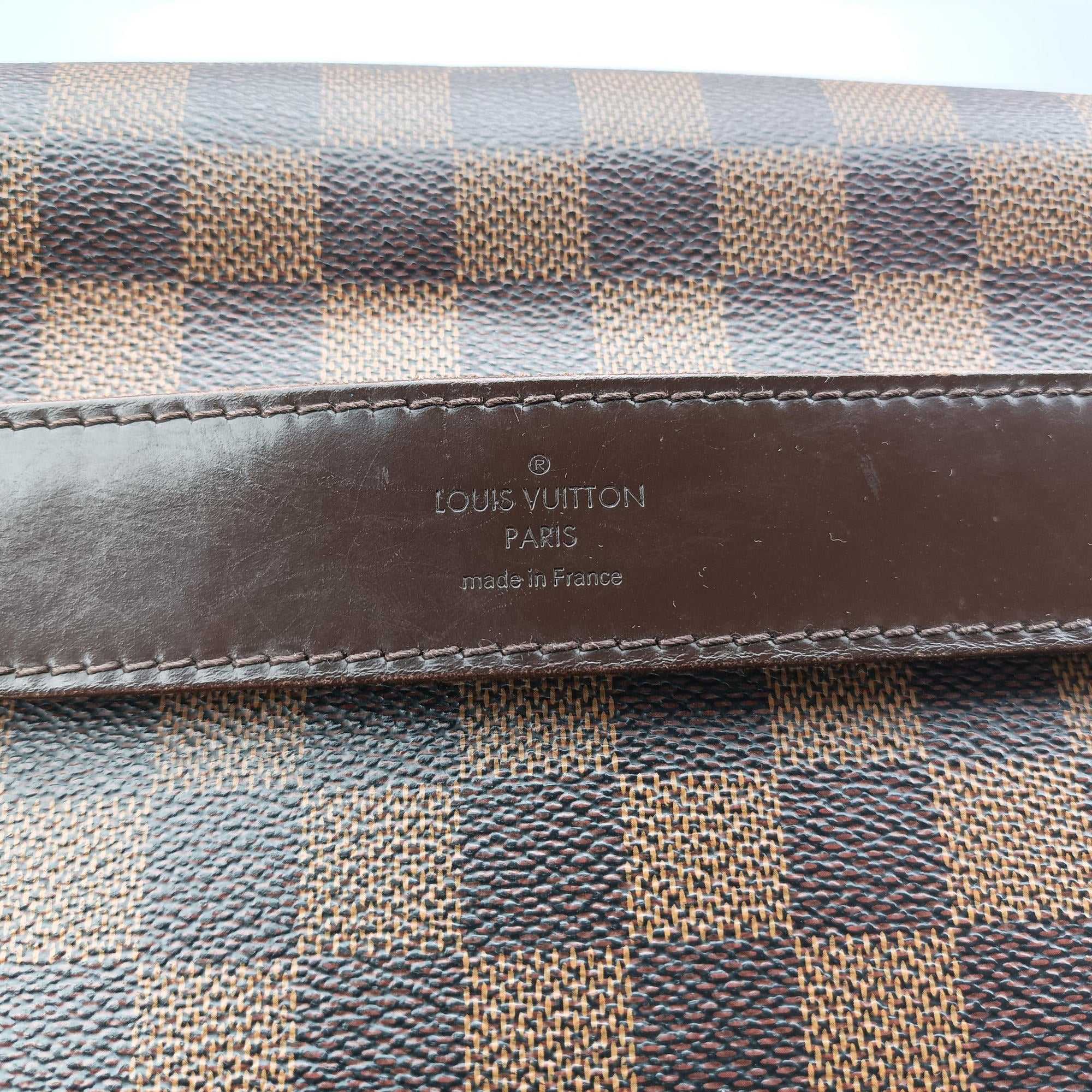 Pre-owned Louis Vuitton SHELTON MM EBENE Damier Canvas N41149 shoulderbag | stylenewstar