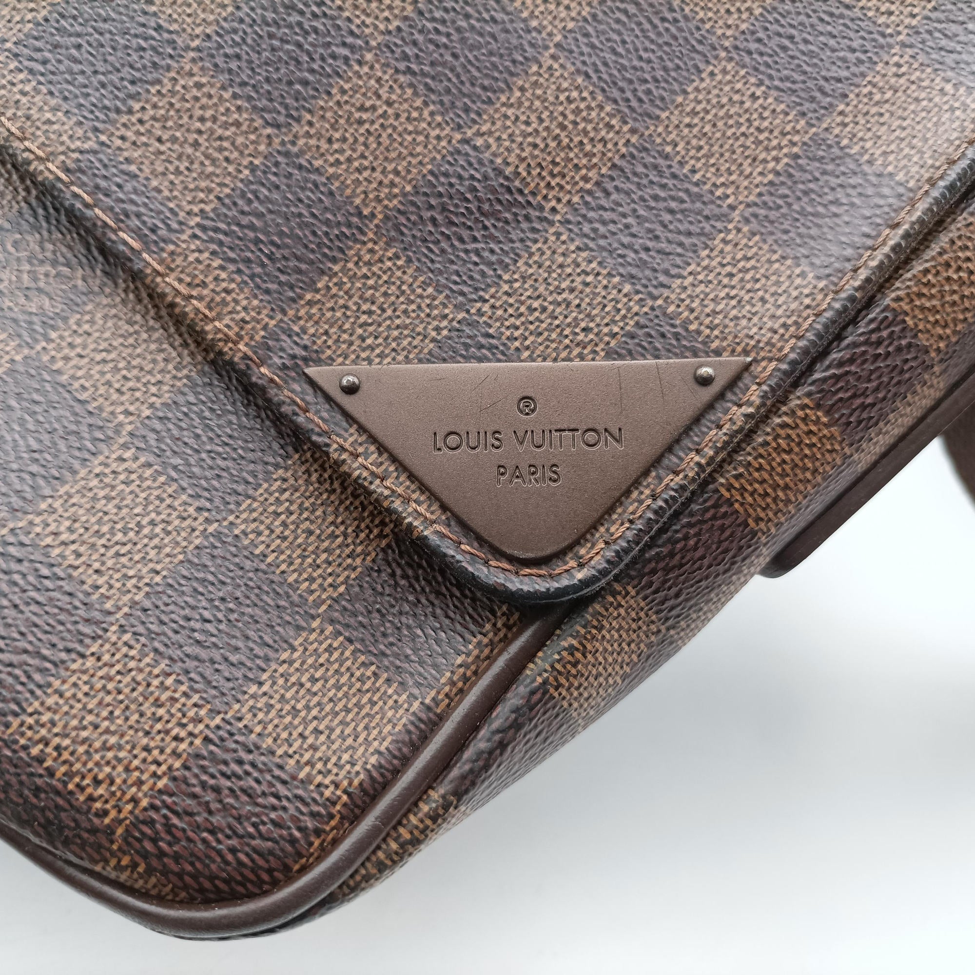Pre-owned Louis Vuitton SHELTON MM EBENE Damier Canvas N41149 shoulderbag | stylenewstar