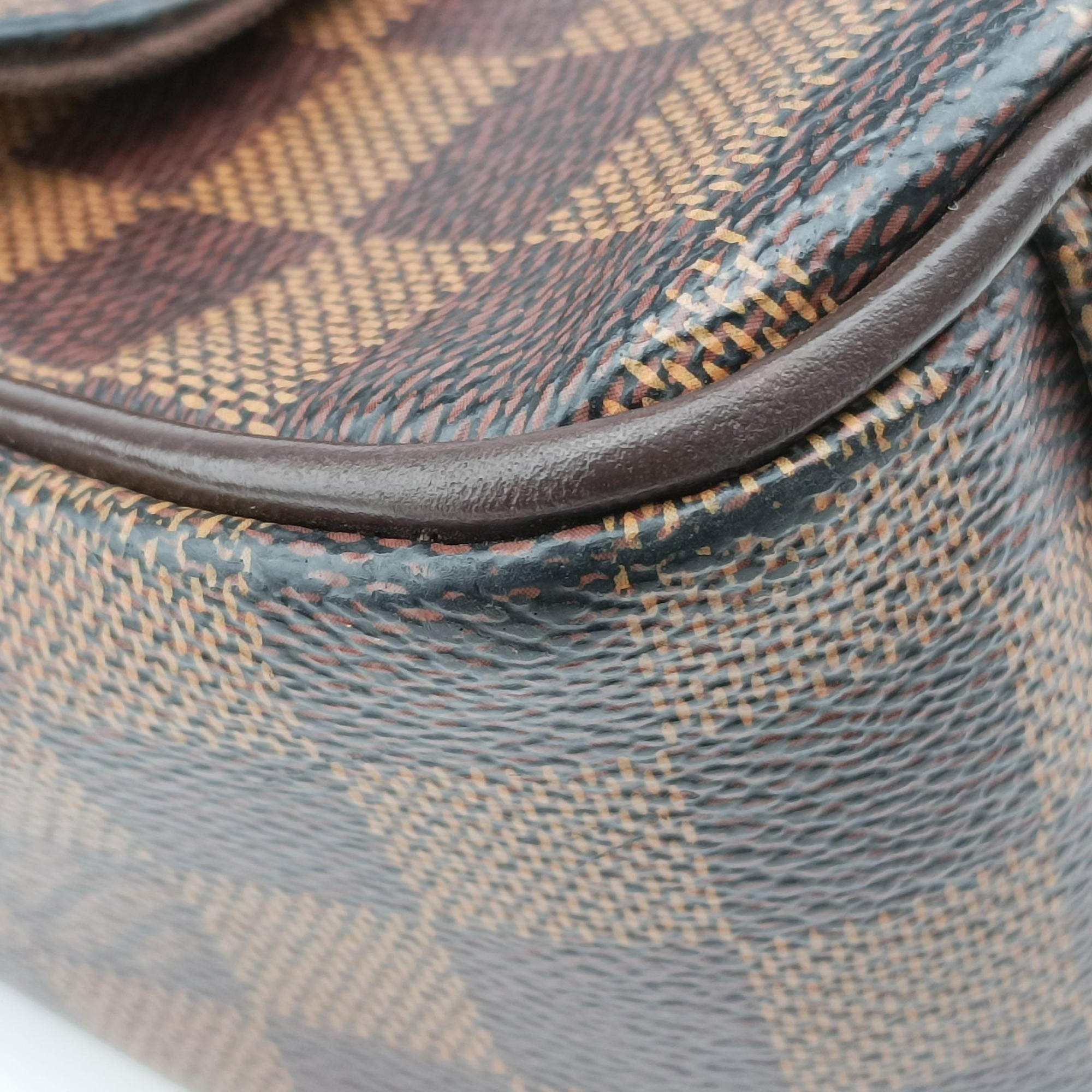 Pre-owned Louis Vuitton SHELTON MM EBENE Damier Canvas N41149 shoulderbag | stylenewstar