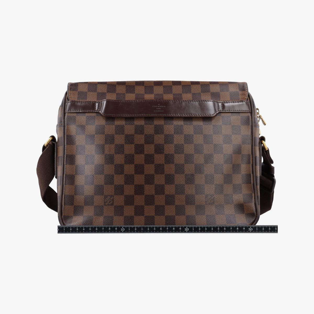 Pre-owned Louis Vuitton SHELTON MM EBENE Damier Canvas N41149 shoulderbag | stylenewstar