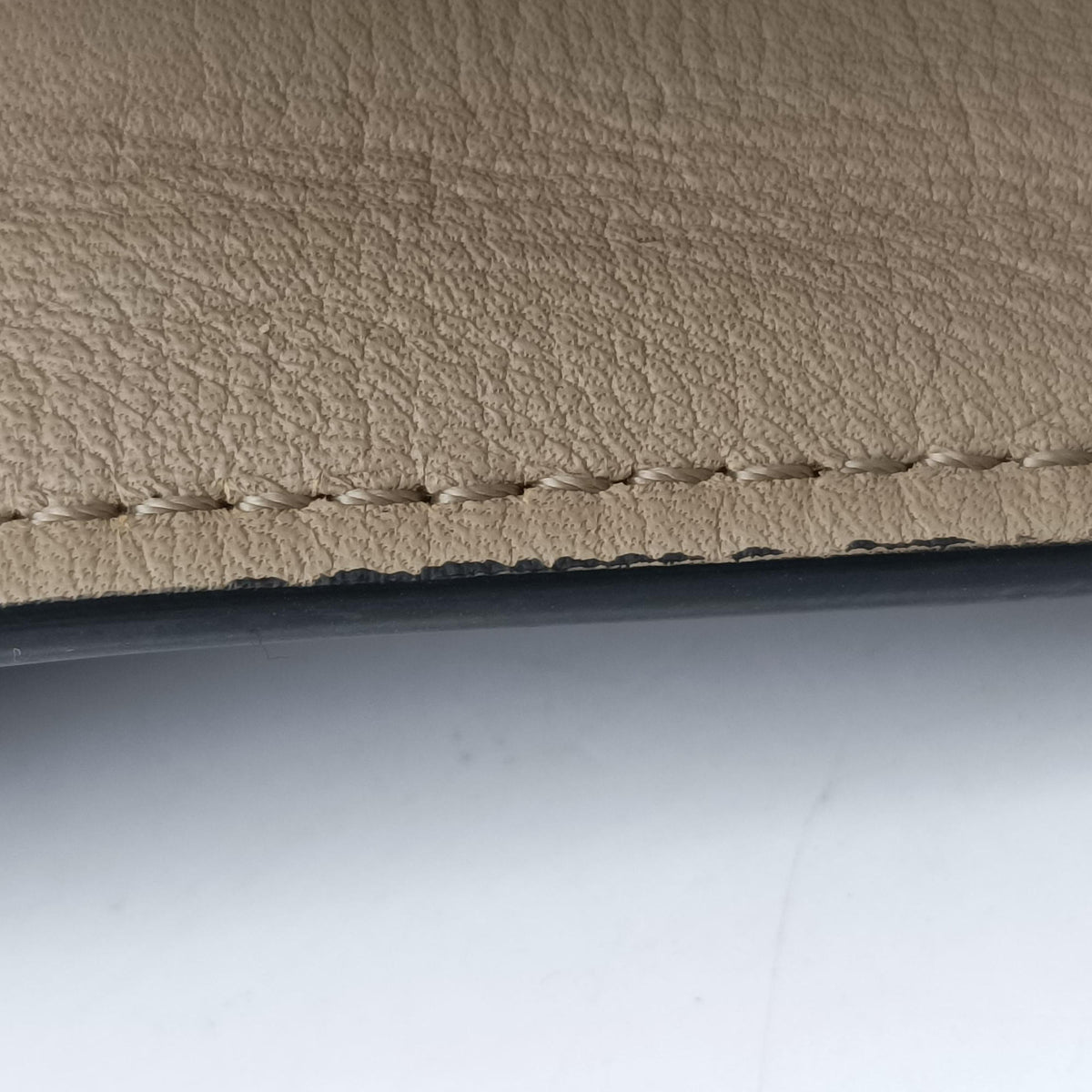 Pre-owned Celine Trapèze Beige×blue×black Leather  shoulderbag | stylenewstar