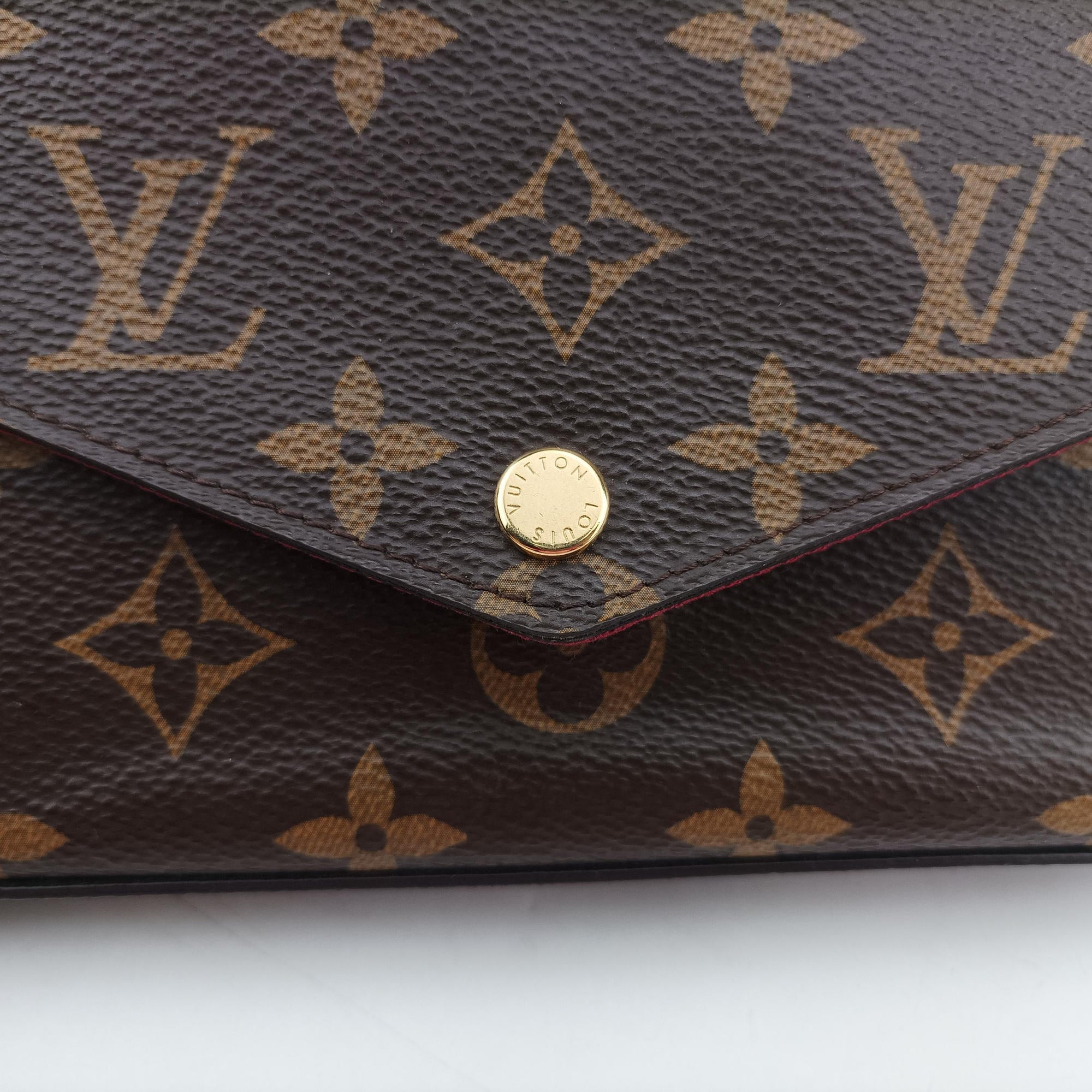 Pre-owned Louis Vuitton Pochette Felicie Brown Monogram Canvas M61276 shoulderbag | stylenewstar