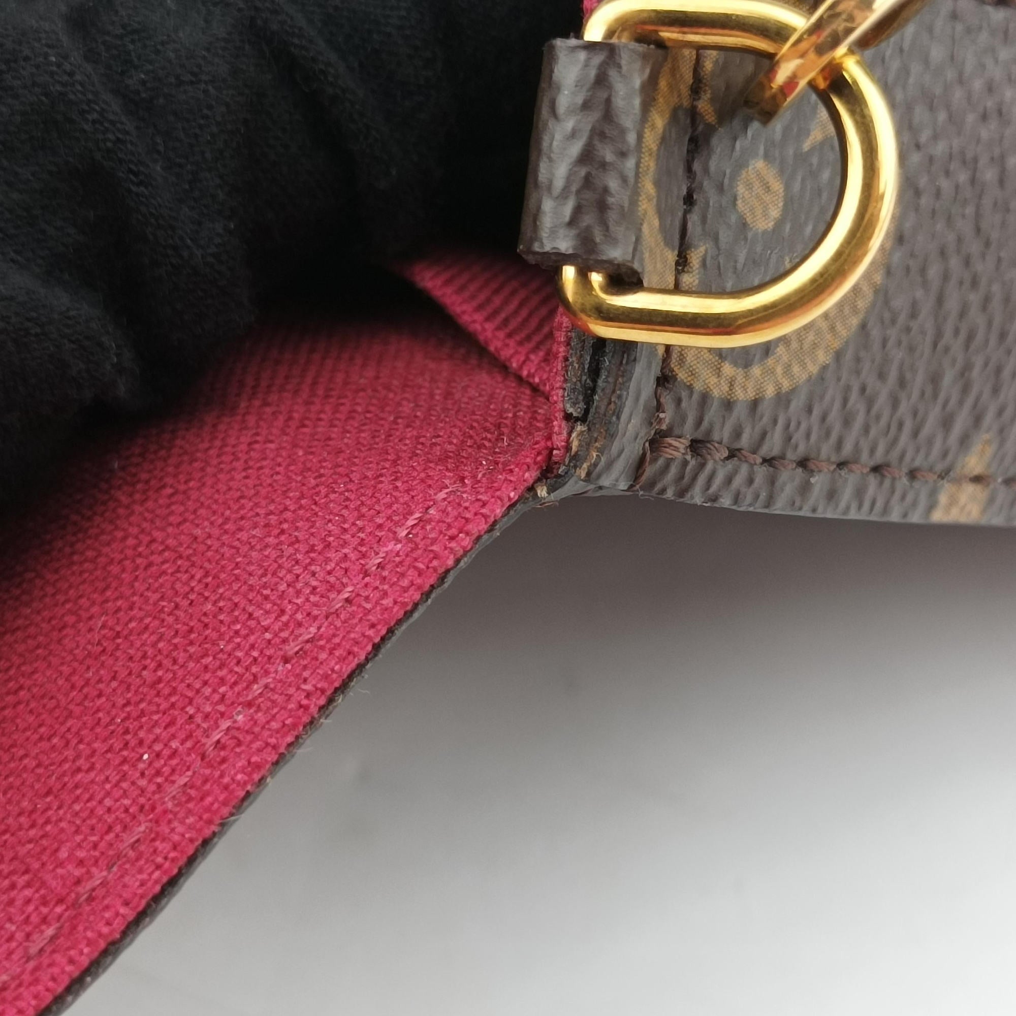 Pre-owned Louis Vuitton Pochette Felicie Brown Monogram Canvas M61276 shoulderbag | stylenewstar
