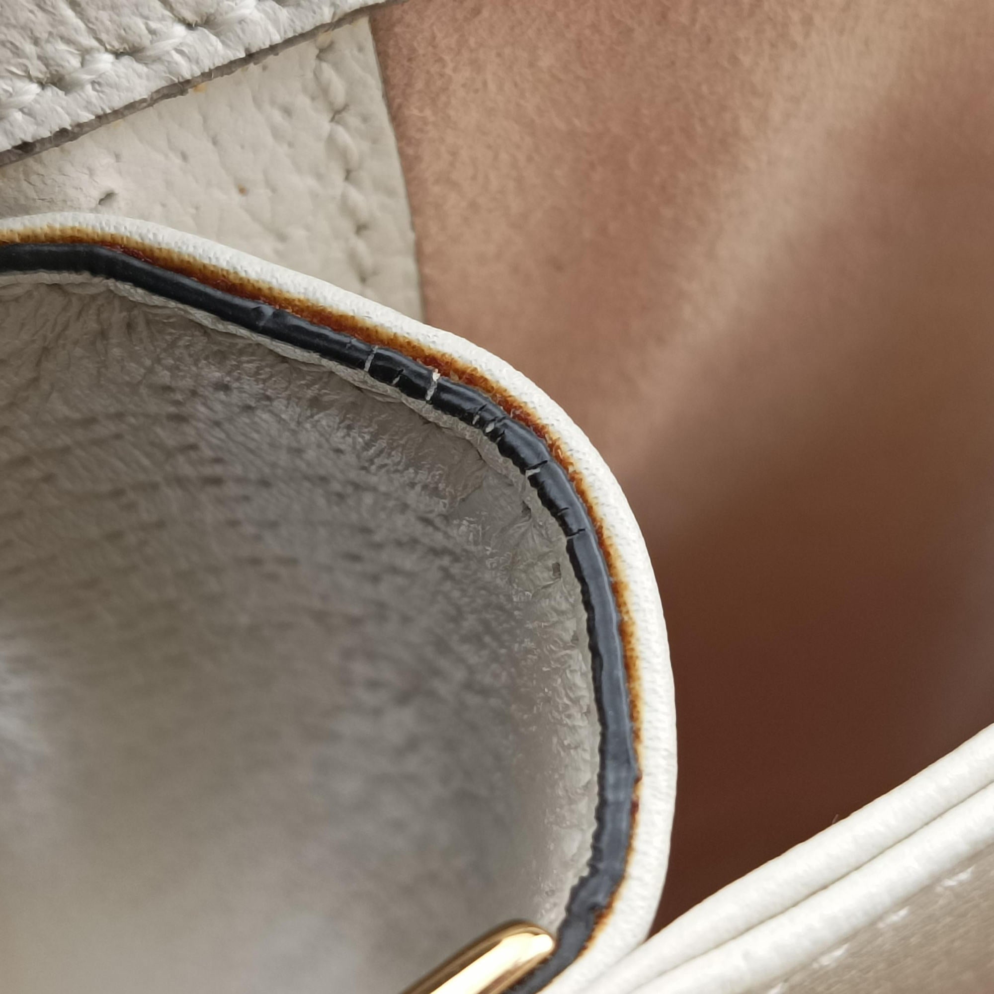 Pre-owned Gucci Ophidia Beige×White×Multicolor PVC coated canvas×Leather 503877 shoulderbag | stylenewstar