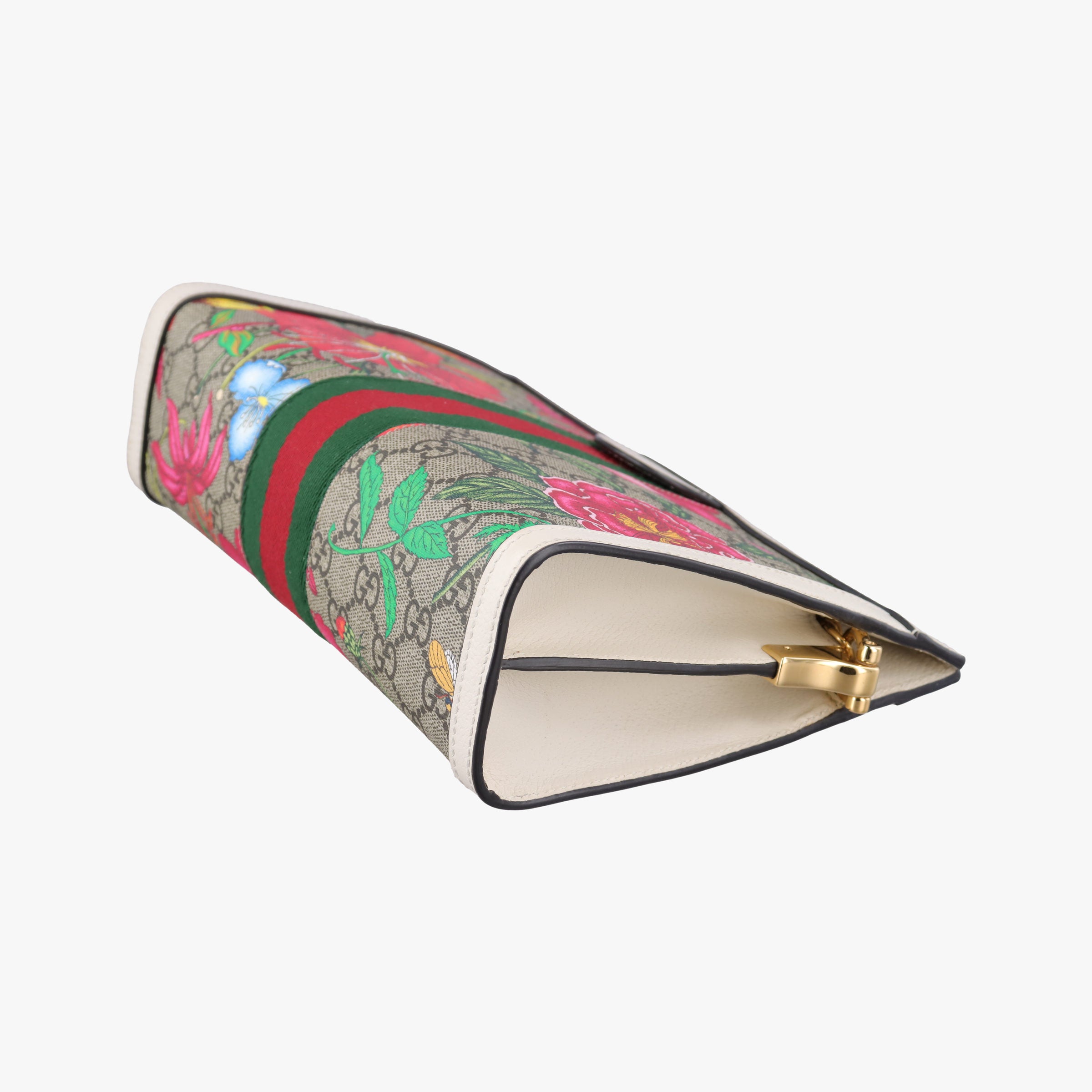 Pre-owned Gucci Ophidia Beige×White×Multicolor PVC coated canvas×Leather 503877 shoulderbag | stylenewstar