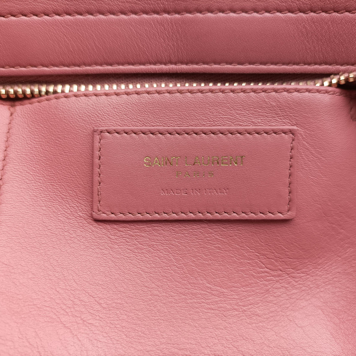 Pre-owned Yves Saint Laurent Y Ligne Petit Cabas Pink Leather 311210 shoulderbag | stylenewstar