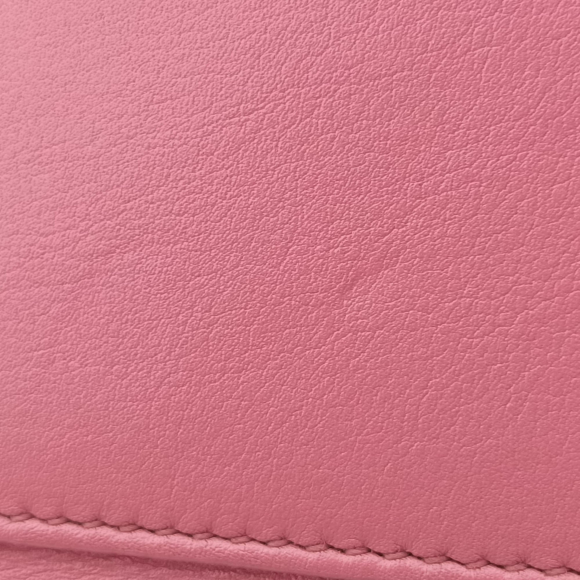 Pre-owned Yves Saint Laurent Y Ligne Petit Cabas Pink Leather 311210 shoulderbag | stylenewstar