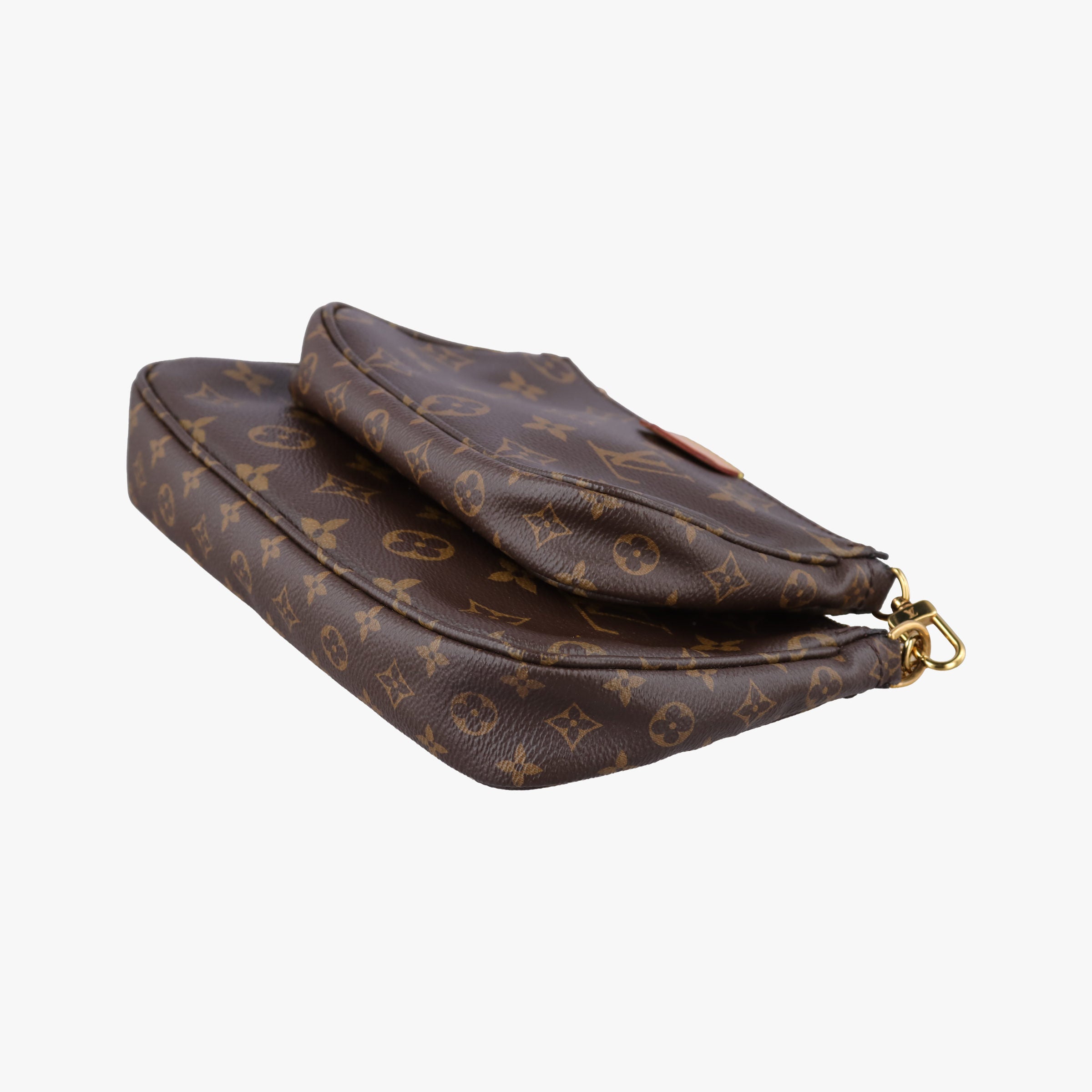 Secondhand Louis Vuitton MULTI POCHETTE ACCESSOIRES MARRON×Khaki Monogram Canvas M44840 shoulderbag | stylenewstar