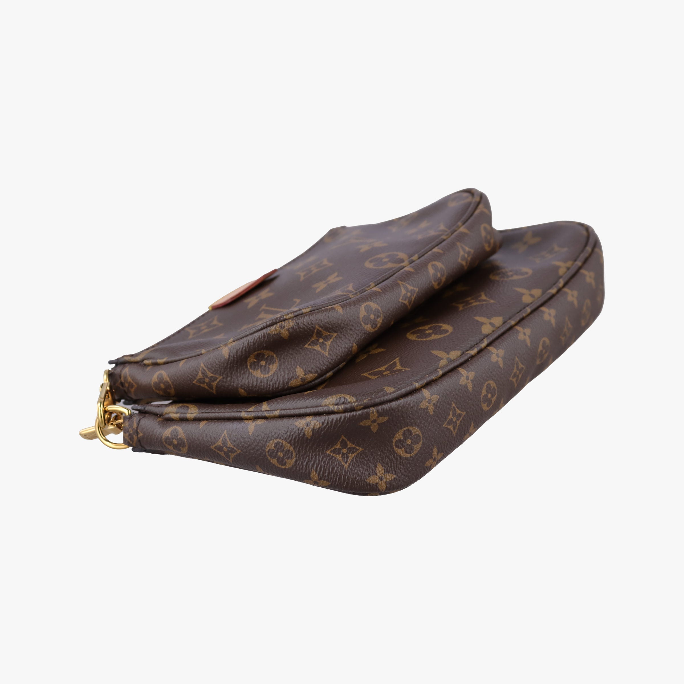 Secondhand Louis Vuitton MULTI POCHETTE ACCESSOIRES MARRON×Khaki Monogram Canvas M44840 shoulderbag | stylenewstar