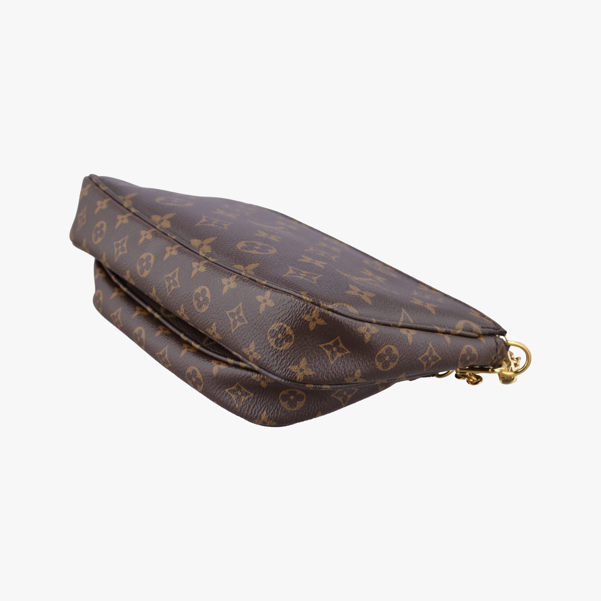 Secondhand Louis Vuitton MULTI POCHETTE ACCESSOIRES MARRON×Khaki Monogram Canvas M44840 shoulderbag | stylenewstar