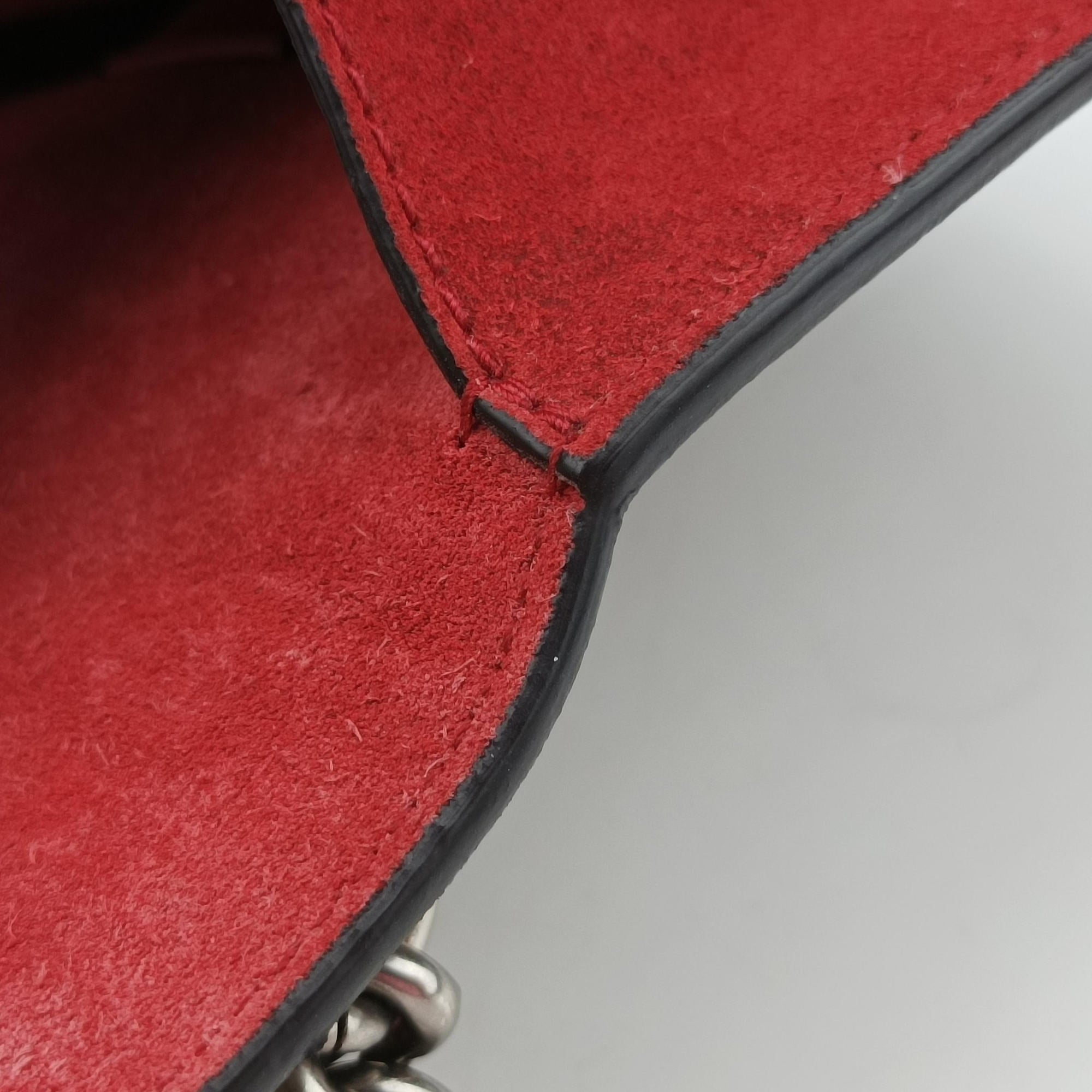 Pre-owned Gucci Dionysus beige×red PVC coated canvas × suede 421970 shoulderbag | stylenewstar