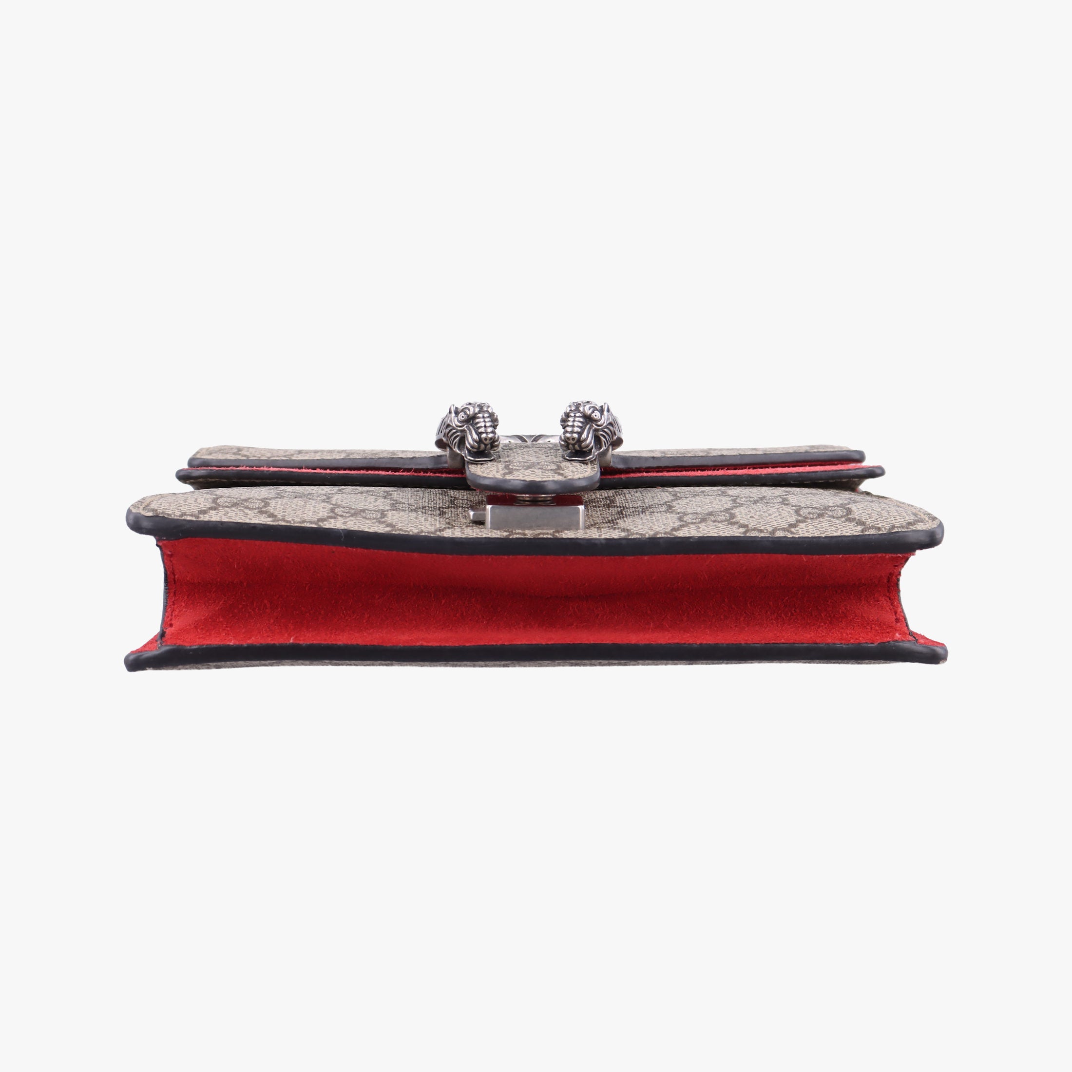 Pre-owned Gucci Dionysus beige×red PVC coated canvas × suede 421970 shoulderbag | stylenewstar