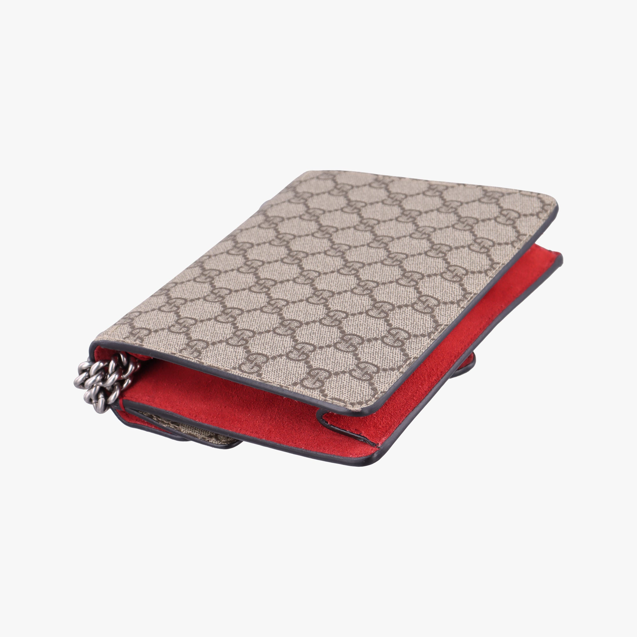 Pre-owned Gucci Dionysus beige×red PVC coated canvas × suede 421970 shoulderbag | stylenewstar