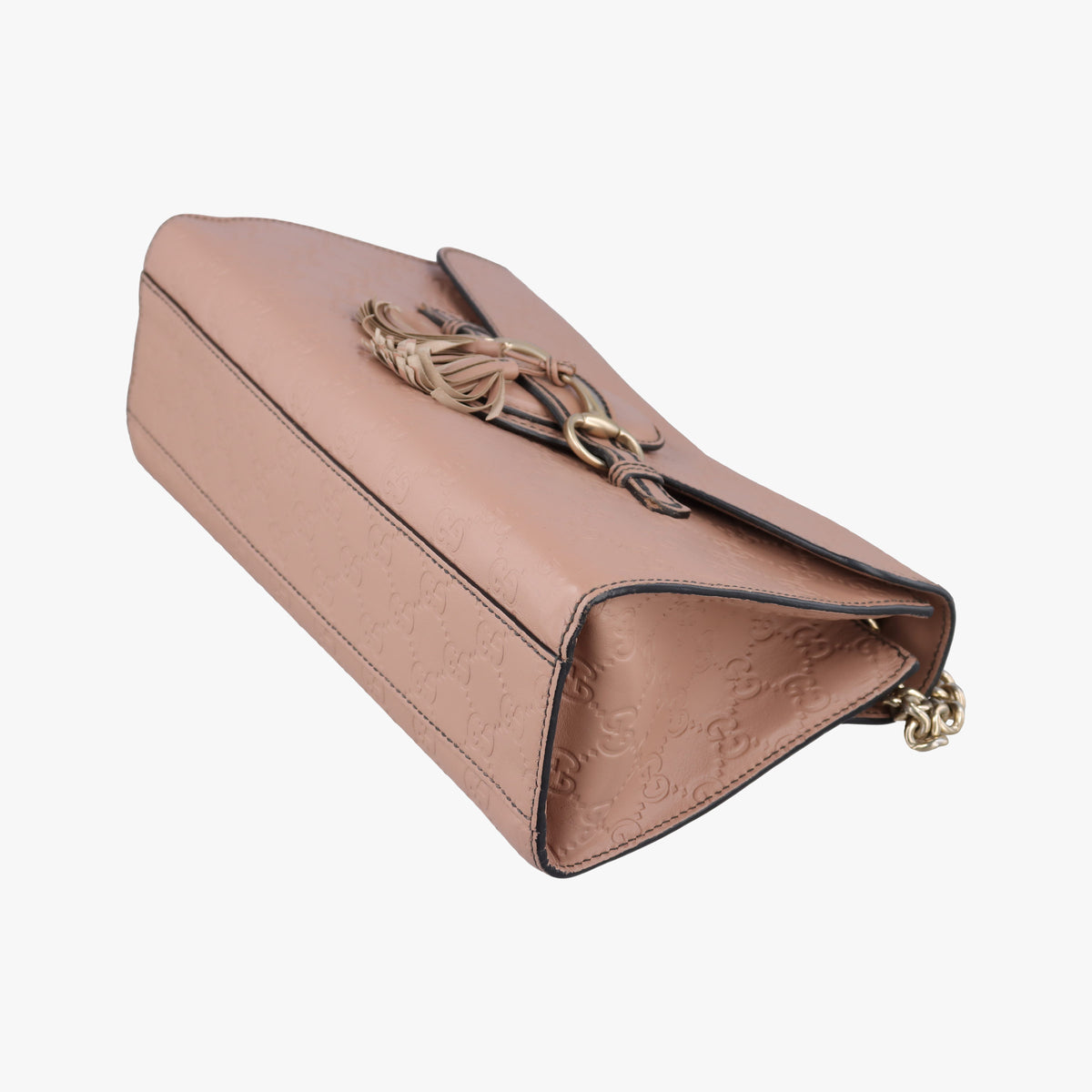 Pre-owned Gucci Emily Beige Leather 295402 shoulderbag | stylenewstar