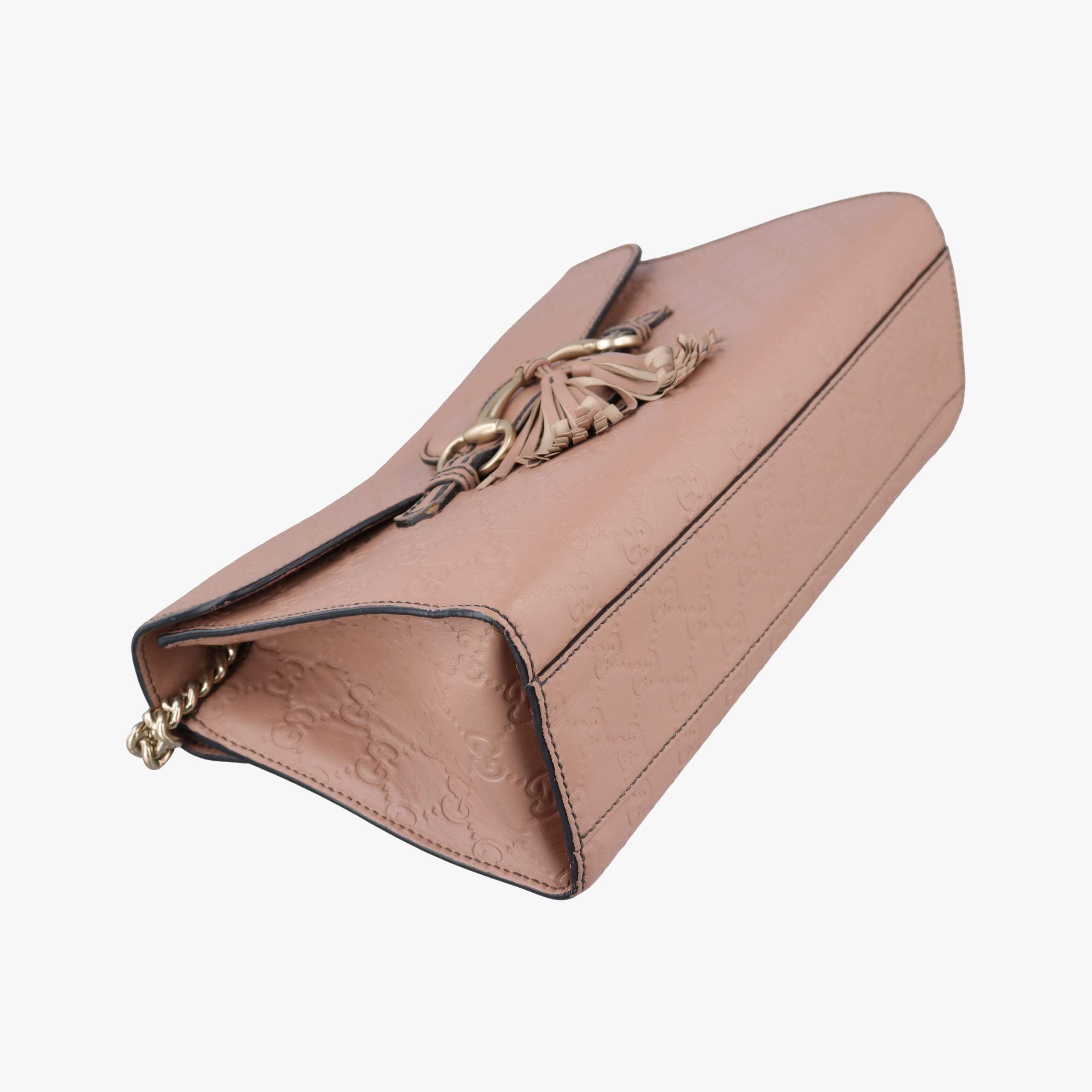 Pre-owned Gucci Emily Beige Leather 295402 shoulderbag | stylenewstar
