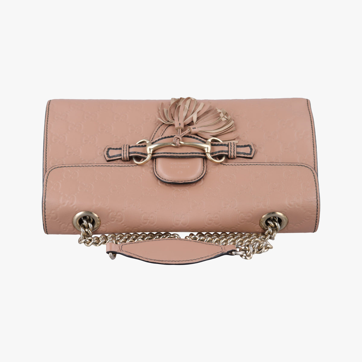 Pre-owned Gucci Emily Beige Leather 295402 shoulderbag | stylenewstar