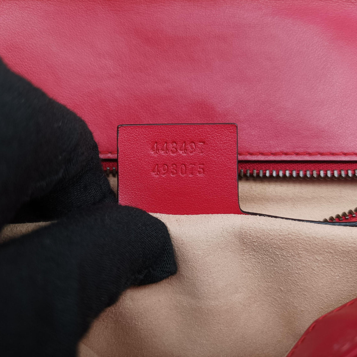 Pre-owned Gucci GG Marmont Red Leather 443497 shoulderbag | stylenewstar