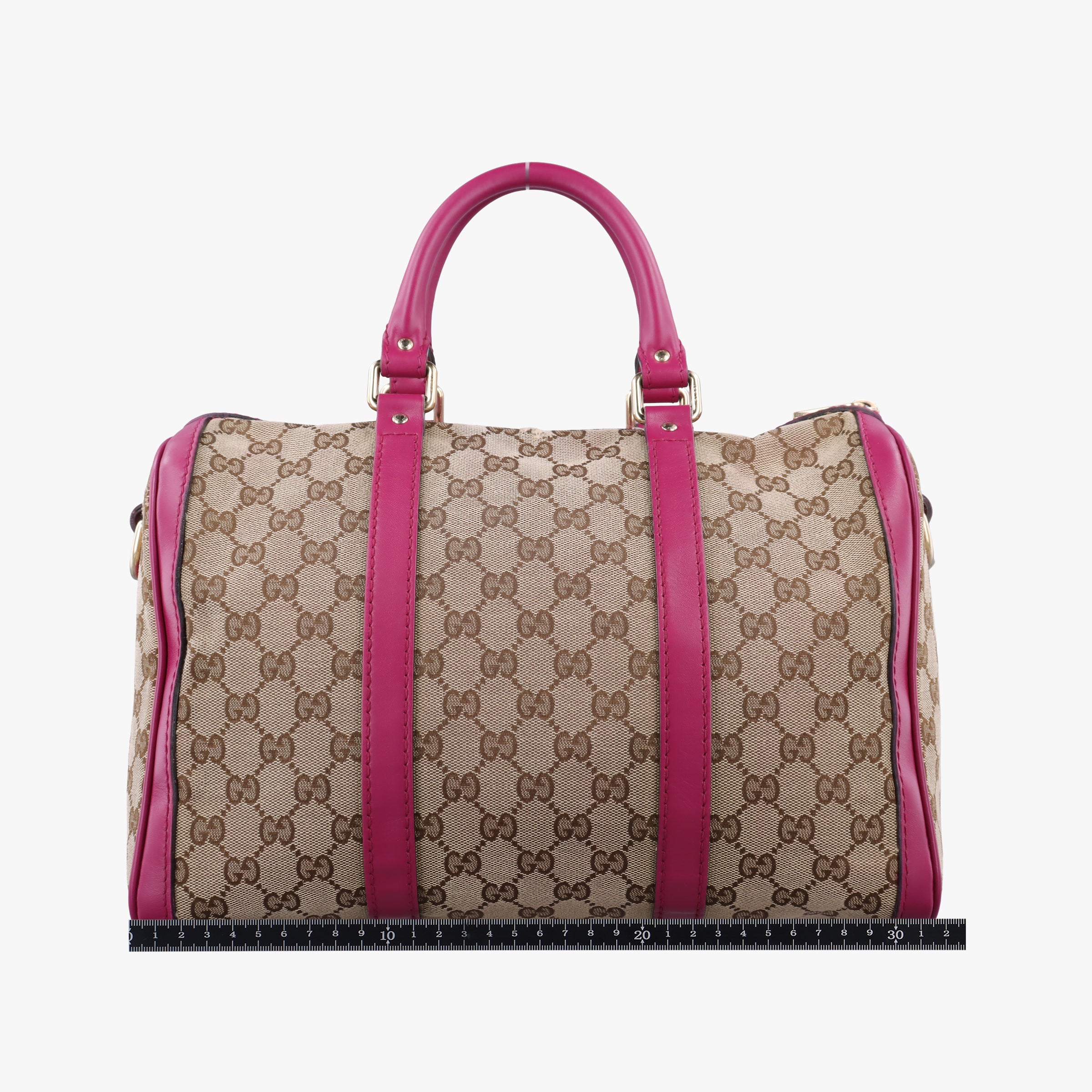 Pre-owned Gucci Sherry Line beige×rose Canvas×Leather 247205 shoulderbag | stylenewstar