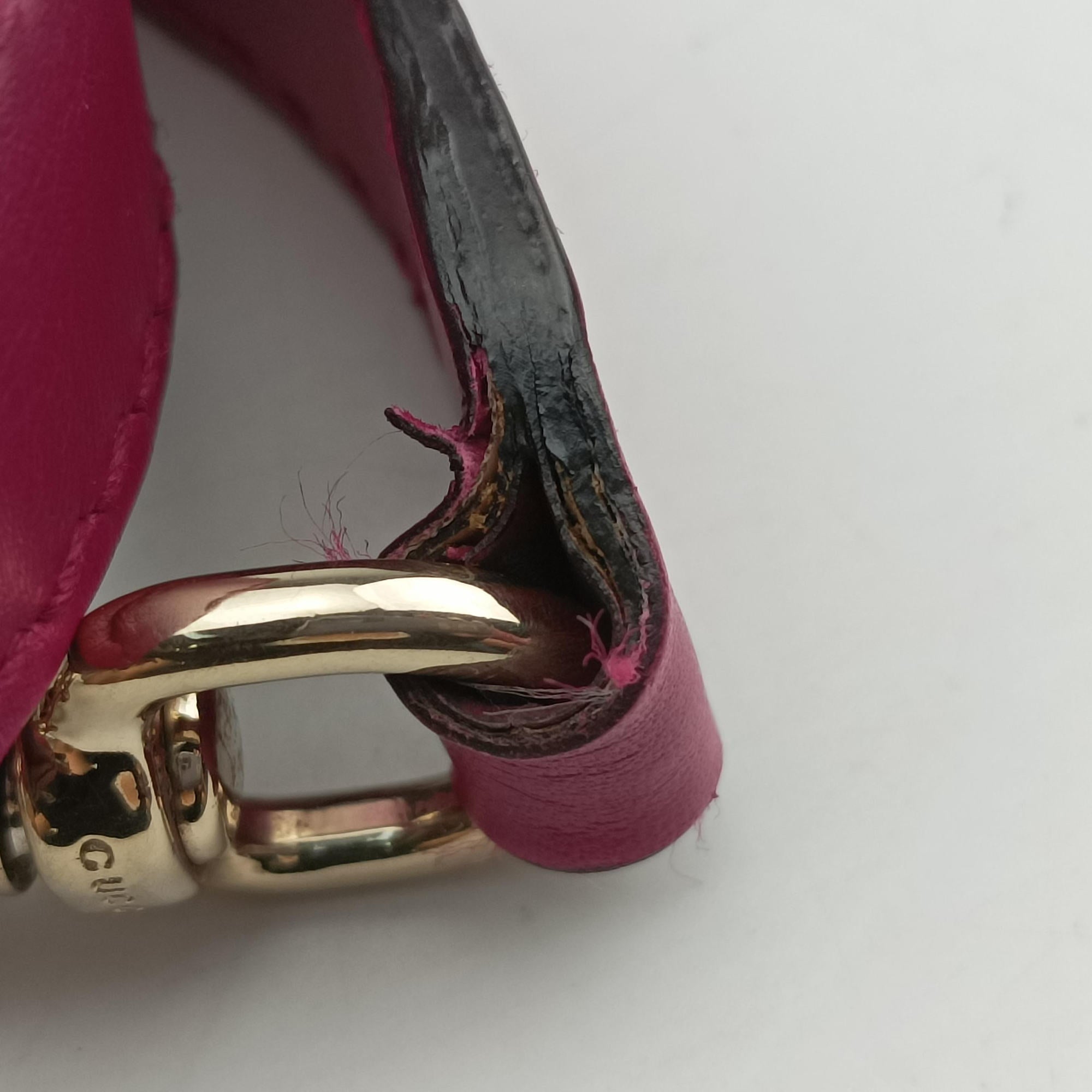Pre-owned Gucci Sherry Line beige×rose Canvas×Leather 247205 shoulderbag | stylenewstar