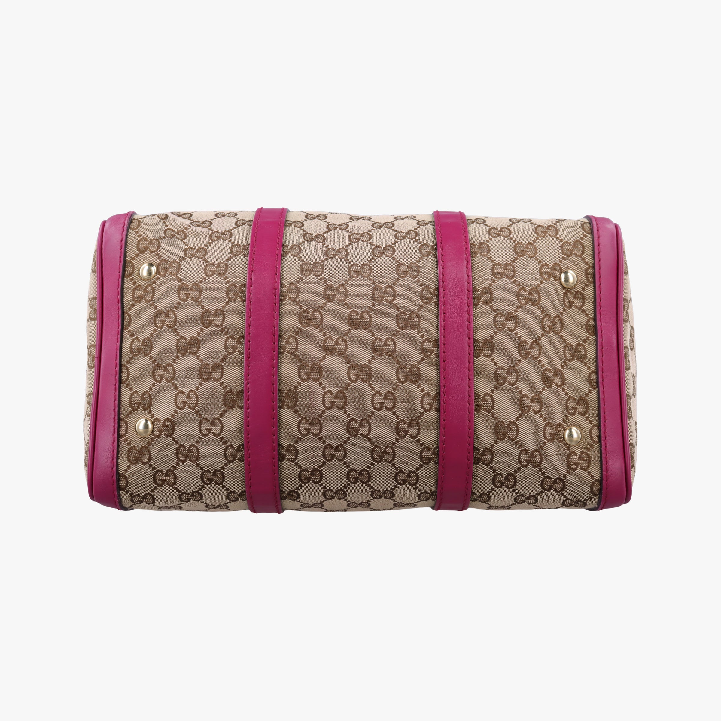 Pre-owned Gucci Sherry Line beige×rose Canvas×Leather 247205 shoulderbag | stylenewstar