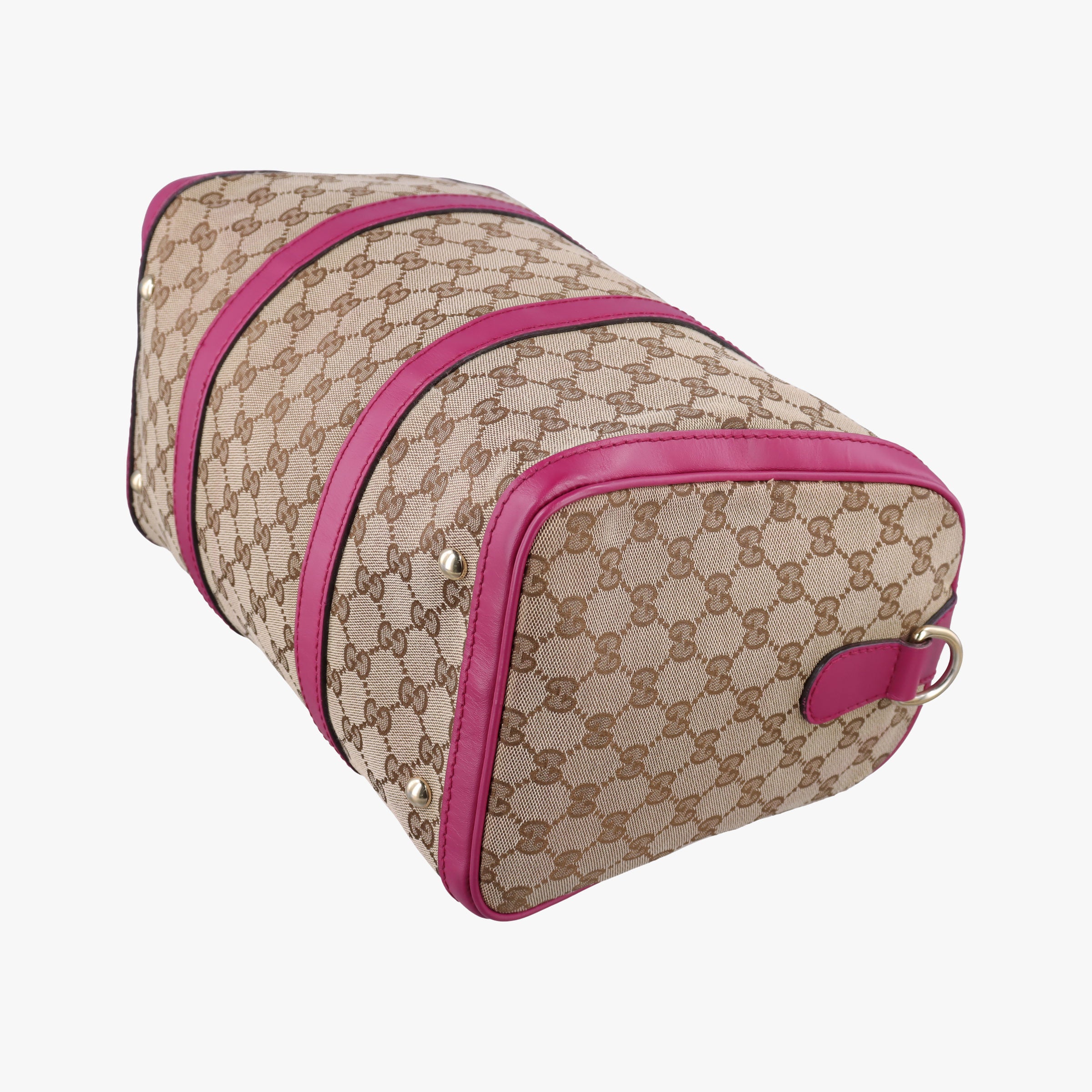Pre-owned Gucci Sherry Line beige×rose Canvas×Leather 247205 shoulderbag | stylenewstar