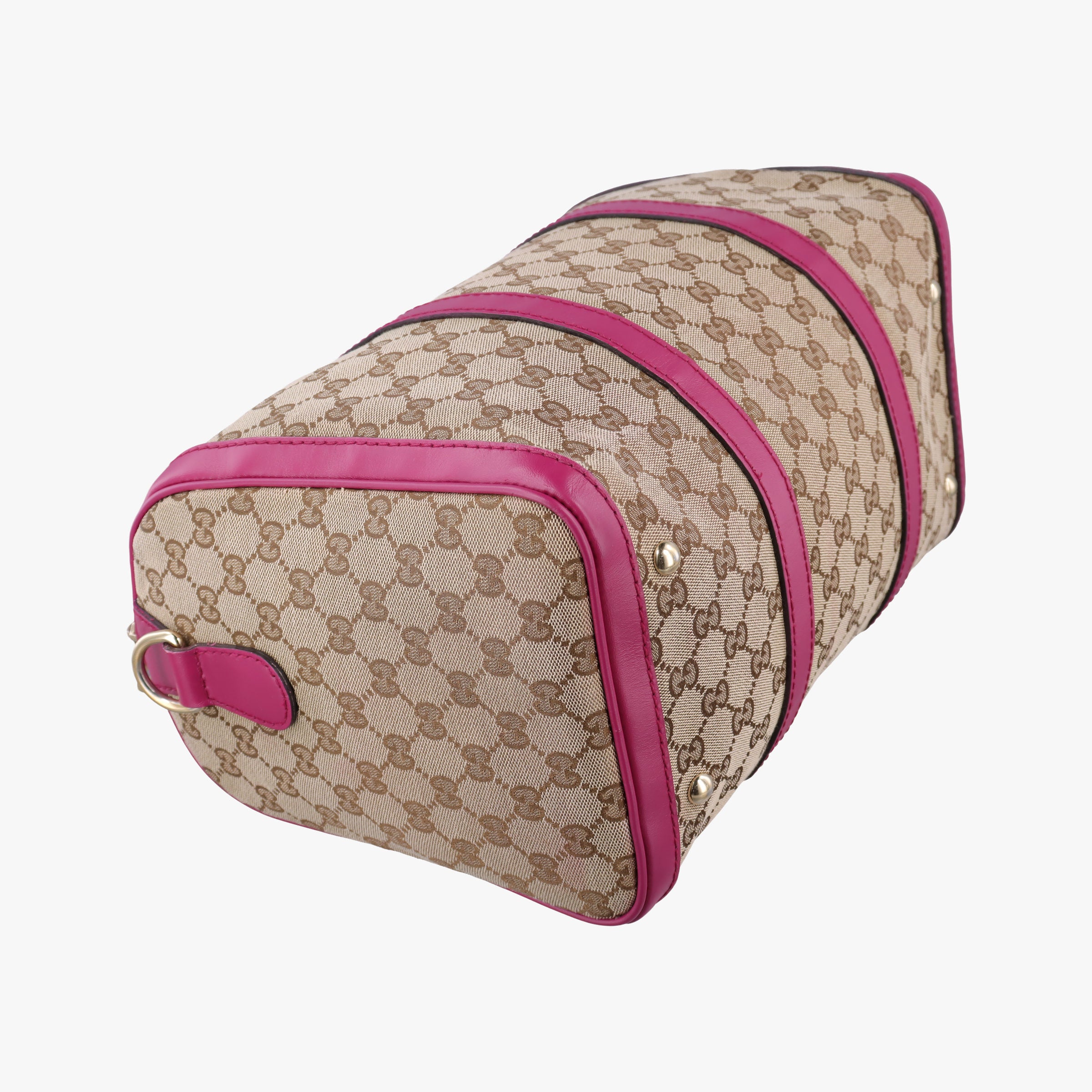 Pre-owned Gucci Sherry Line beige×rose Canvas×Leather 247205 shoulderbag | stylenewstar
