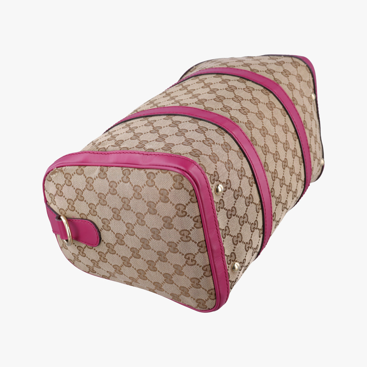 Pre-owned Gucci Sherry Line beige×rose Canvas×Leather 247205 shoulderbag | stylenewstar