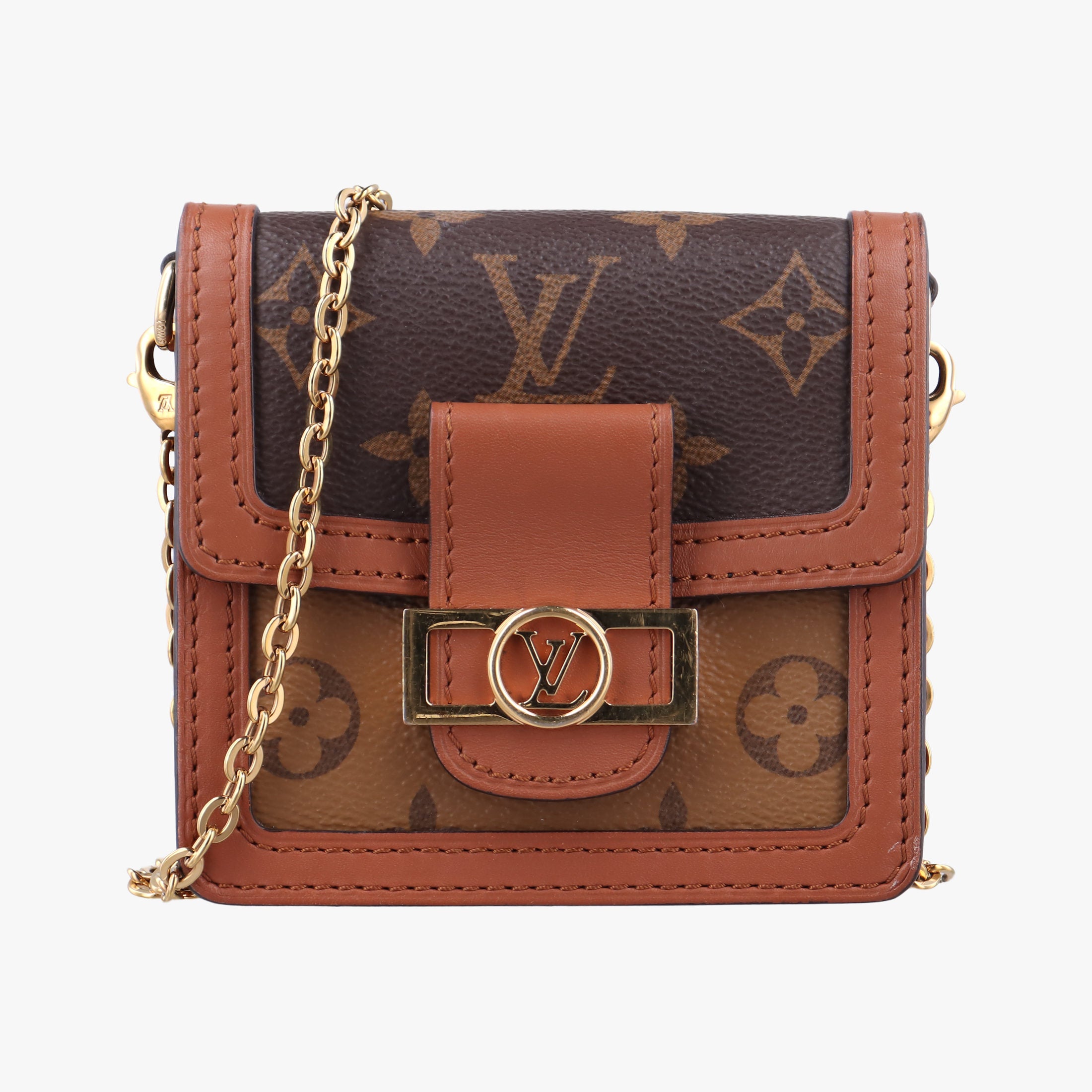 Pre-owned Louis Vuitton DAUPHINE　BB brown Monogram Canvas M68621 shoulderbag | stylenewstar