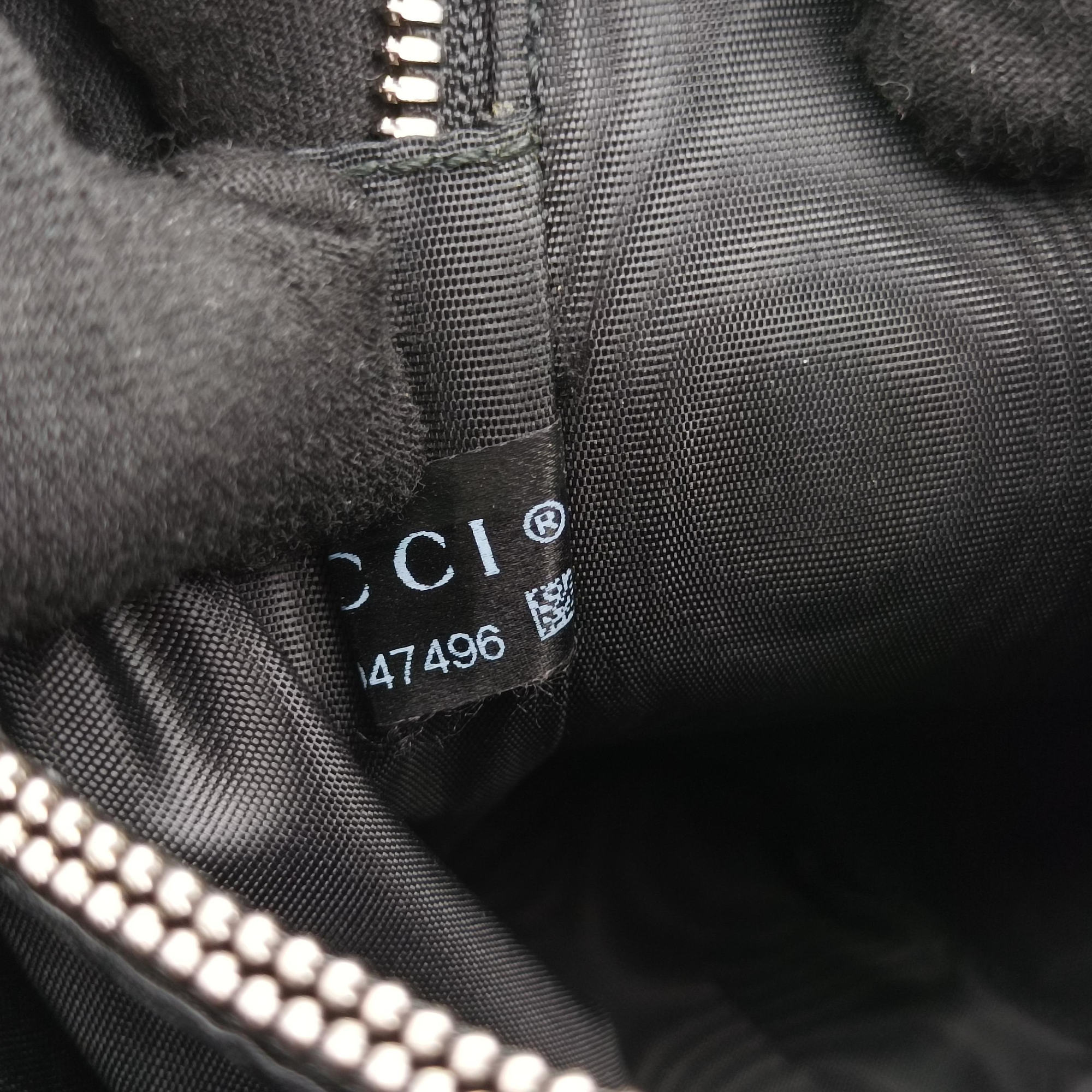 Pre-owned Gucci SEGA collaboration GUCCY print Black Leather 511189 shoulderbag | stylenewstar