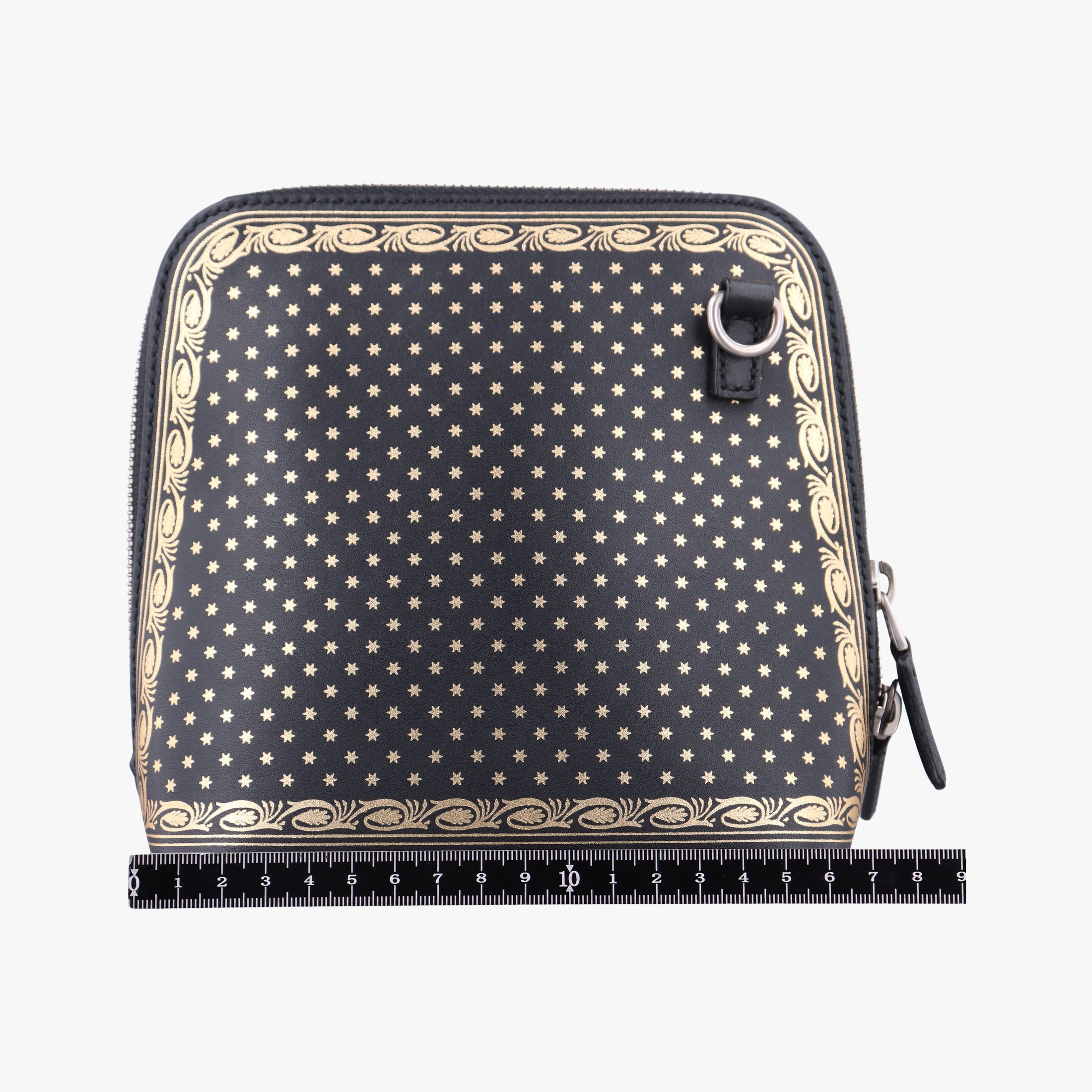 Pre-owned Gucci SEGA collaboration GUCCY print Black Leather 511189 shoulderbag | stylenewstar
