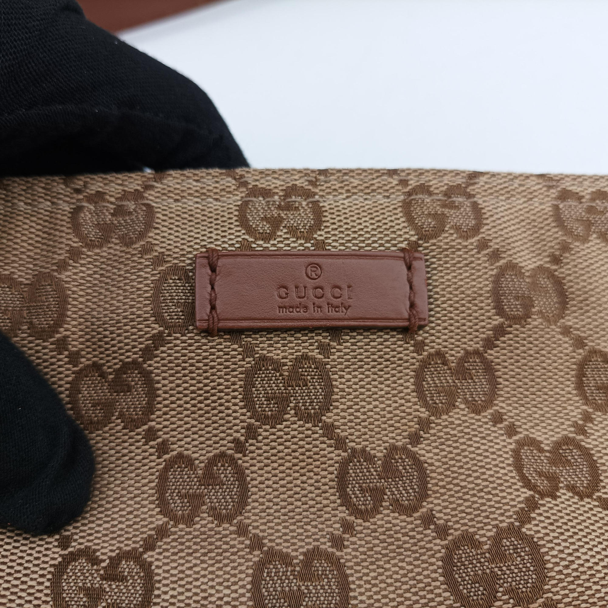 Vintage Gucci GG Canvas Camel Canvas×Leather 337598 shoulderbag | stylenewstar