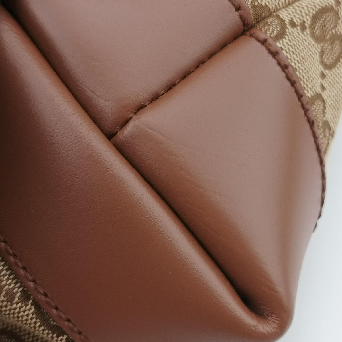 Vintage Gucci GG Canvas Camel Canvas×Leather 337598 shoulderbag | stylenewstar
